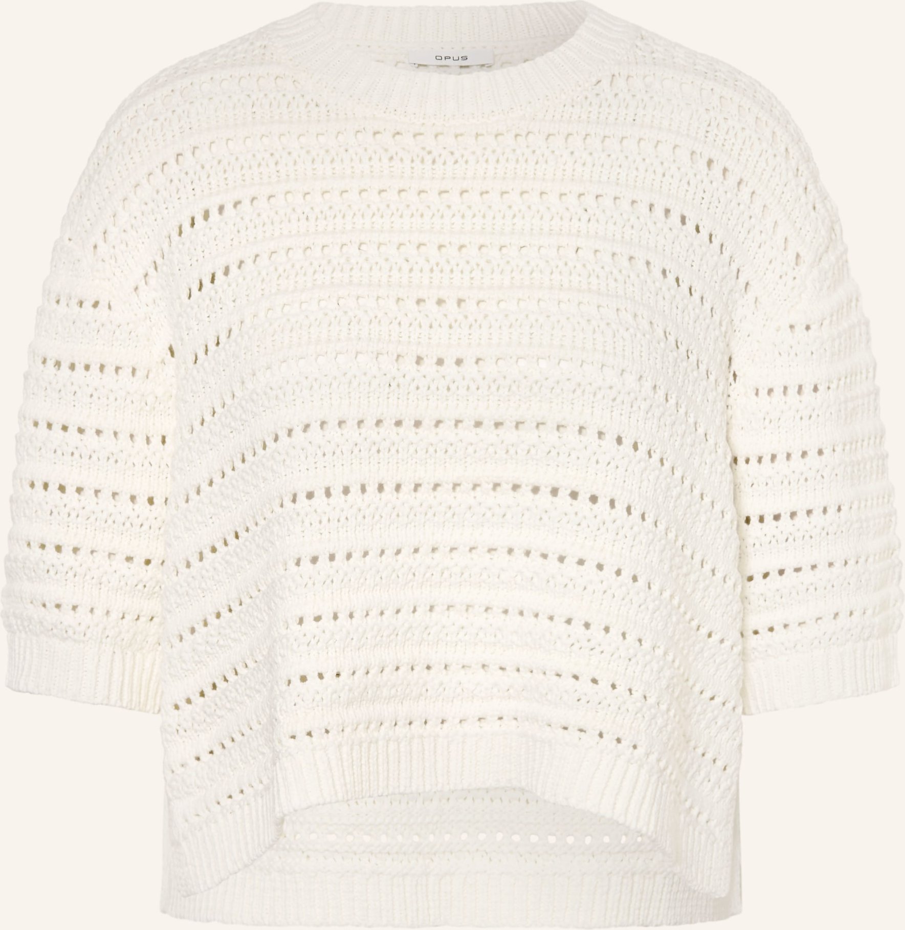Opus Strickshirt Ploomina weiss