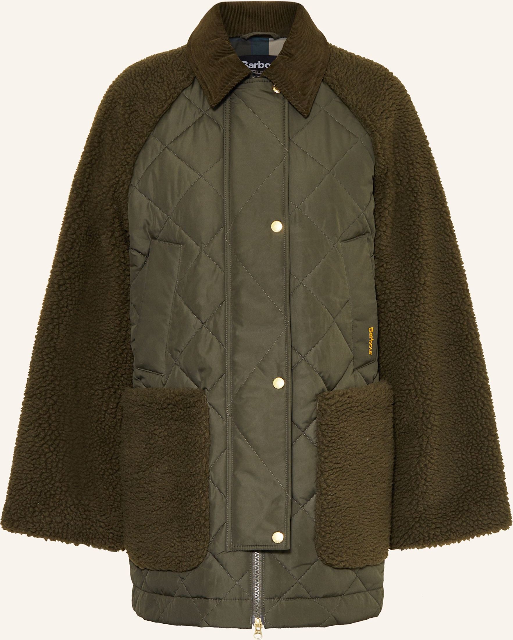 Barbour Jacke Barden Im Materialmix gruen