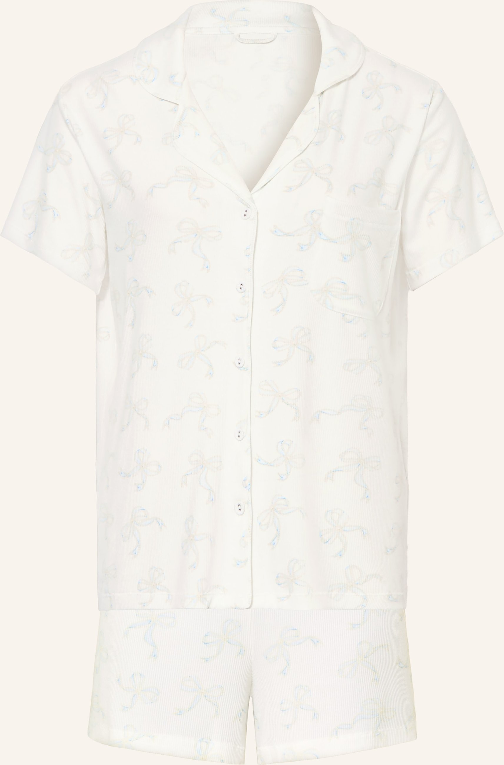 Skims Shorty-Schlafanzug Soft Lounge weiss