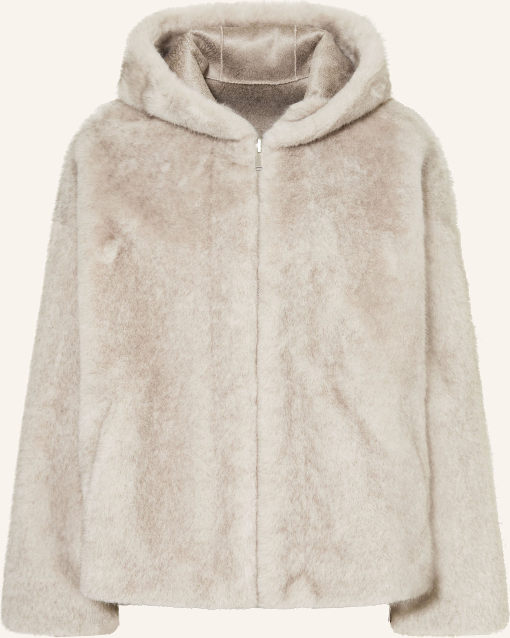 Thumbnail - Studio Ar Kunstfell-Jacke Ruby beige