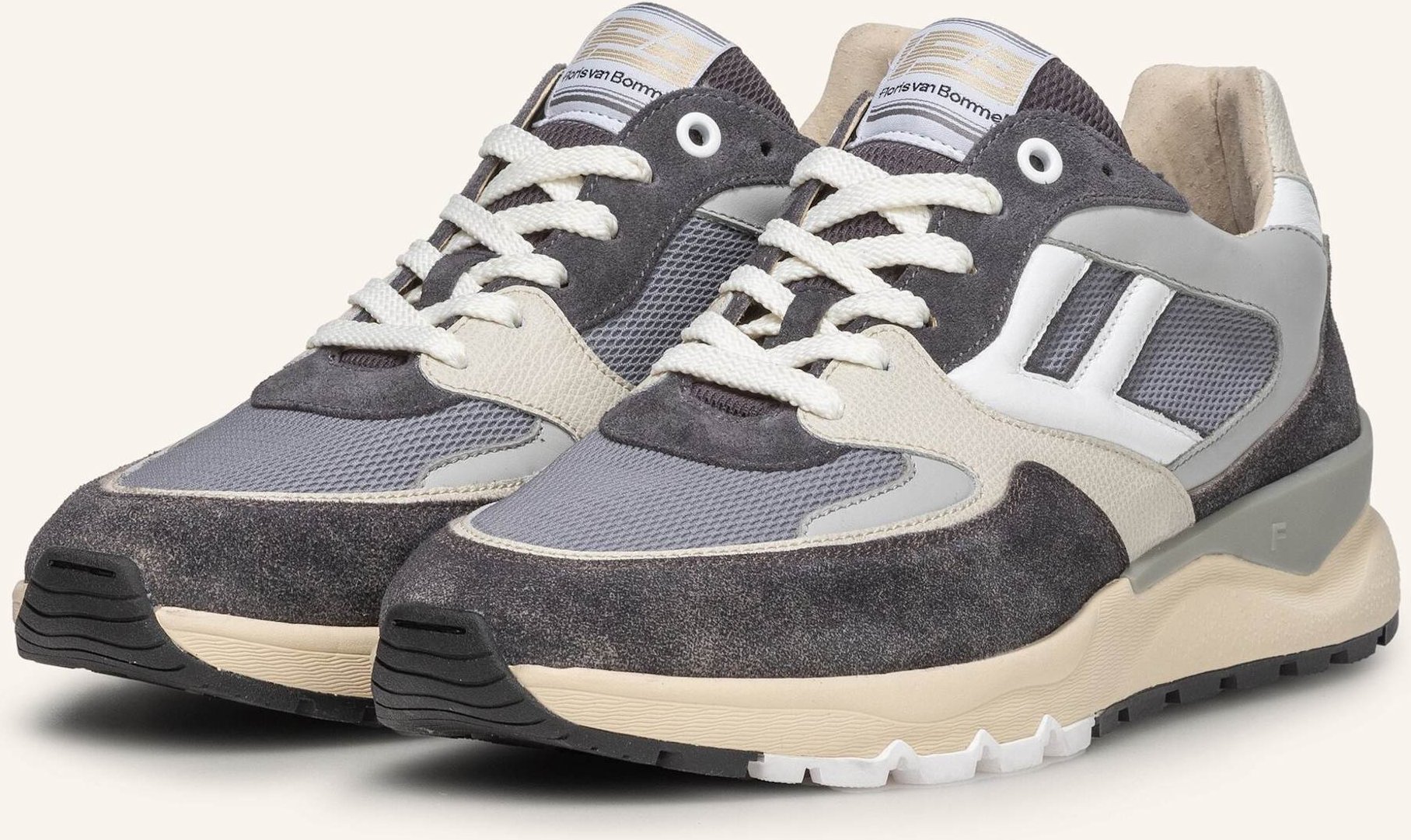 Floris Van Bommel Sneaker De Treener 01 grau