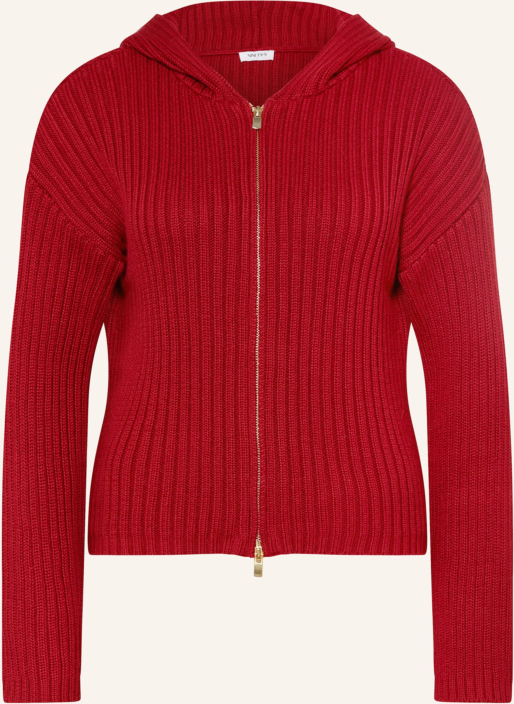 Ninety-9 Strickjacke Knitted rot
