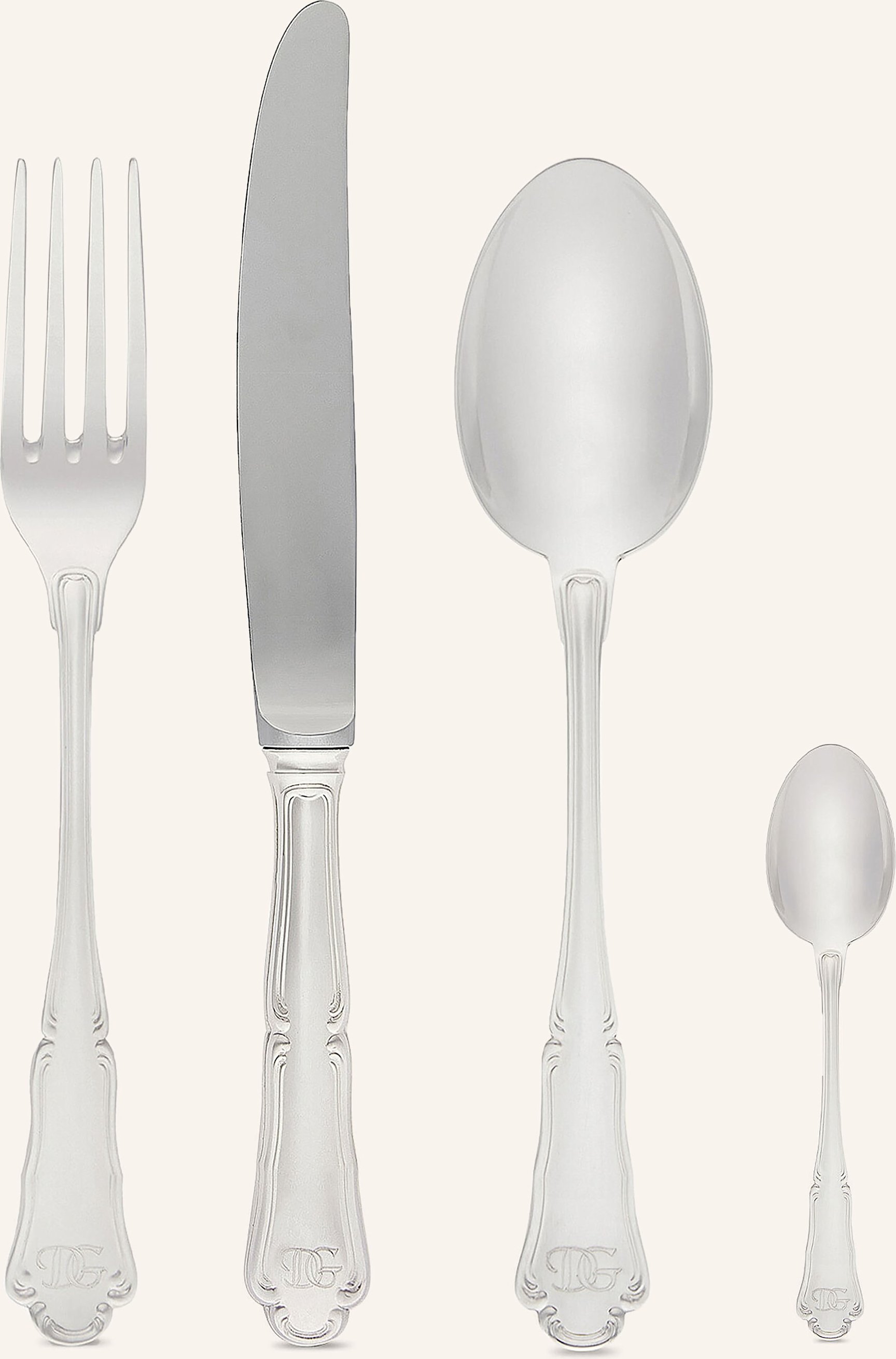 Dolce & Gabbana Casa 4-Tlg. Besteck-Set silber