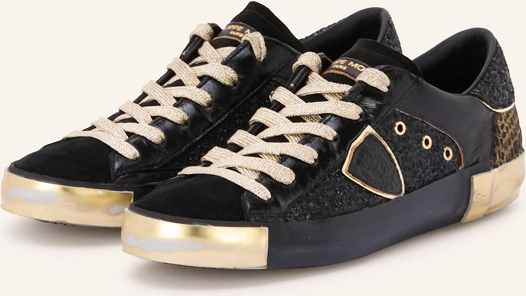 Thumbnail - Philippe Model Sneaker Mit Pailletten schwarz