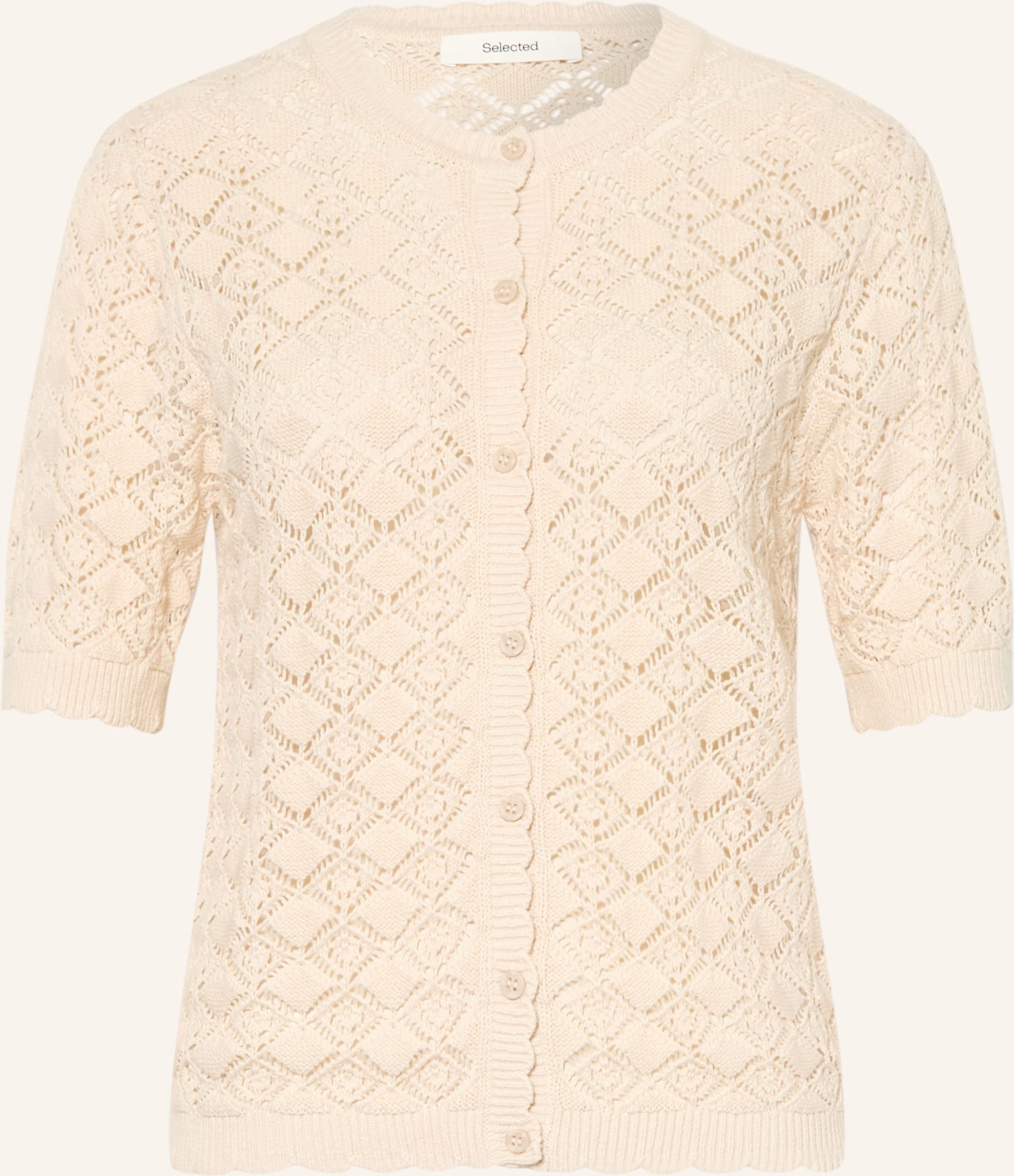 Selected Femme Strickjacke weiss