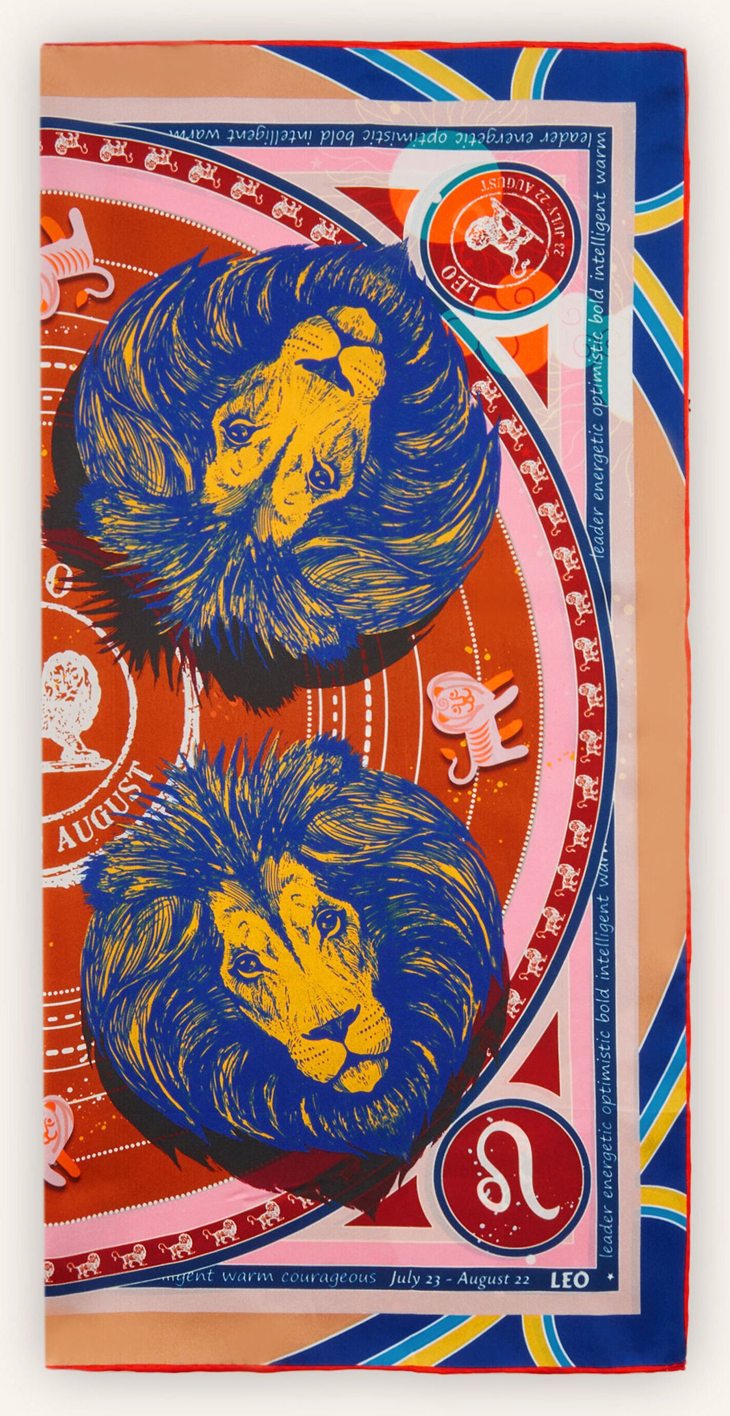 Codello Tuch Sternzeichen Löwe braun