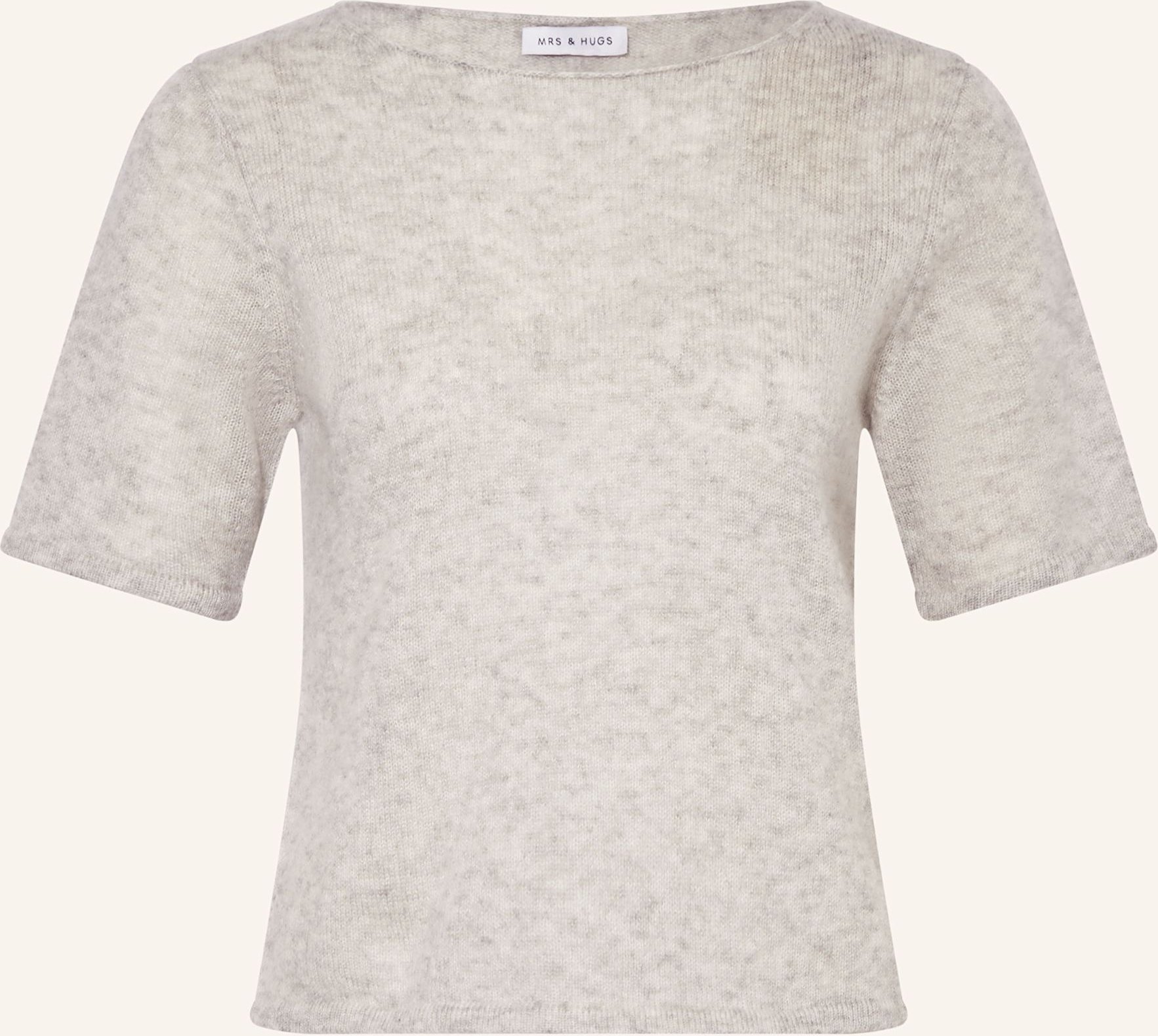 Mrs & Hugs Strickshirt Aus Cashmere grau