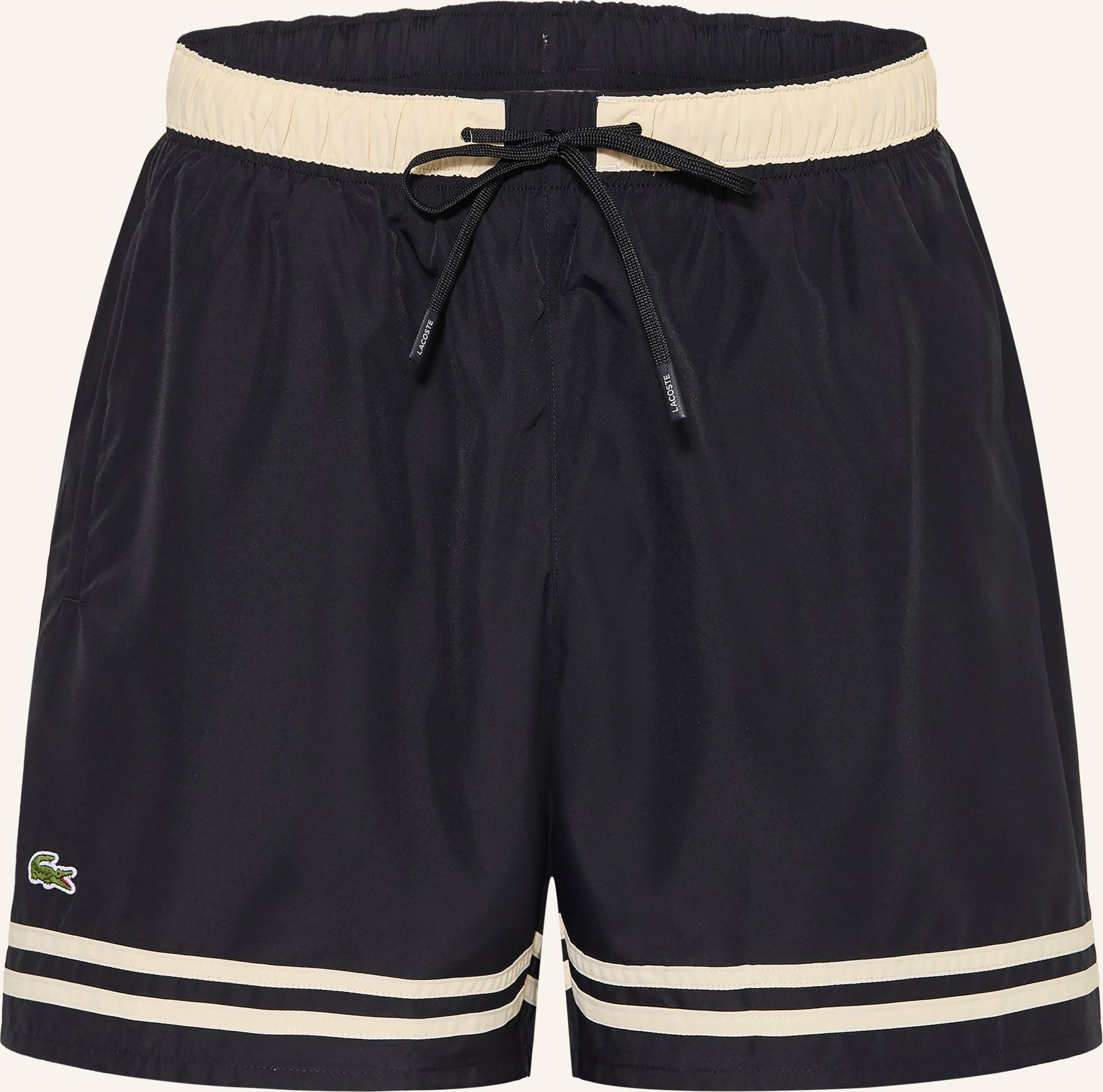 Lacoste Badeshorts schwarz