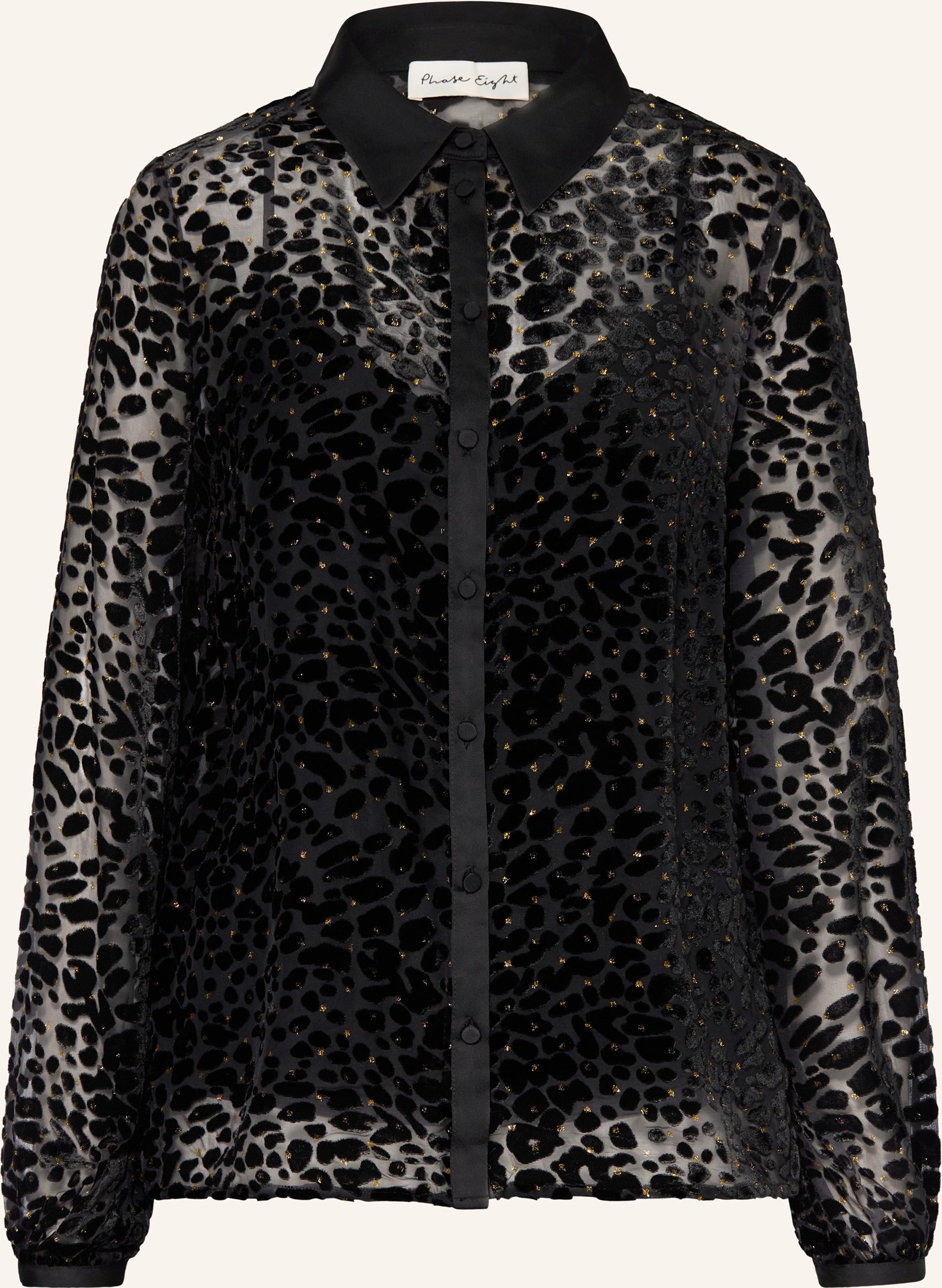 Phase Eight Hemdbluse Della Mit Glitzergarn schwarz