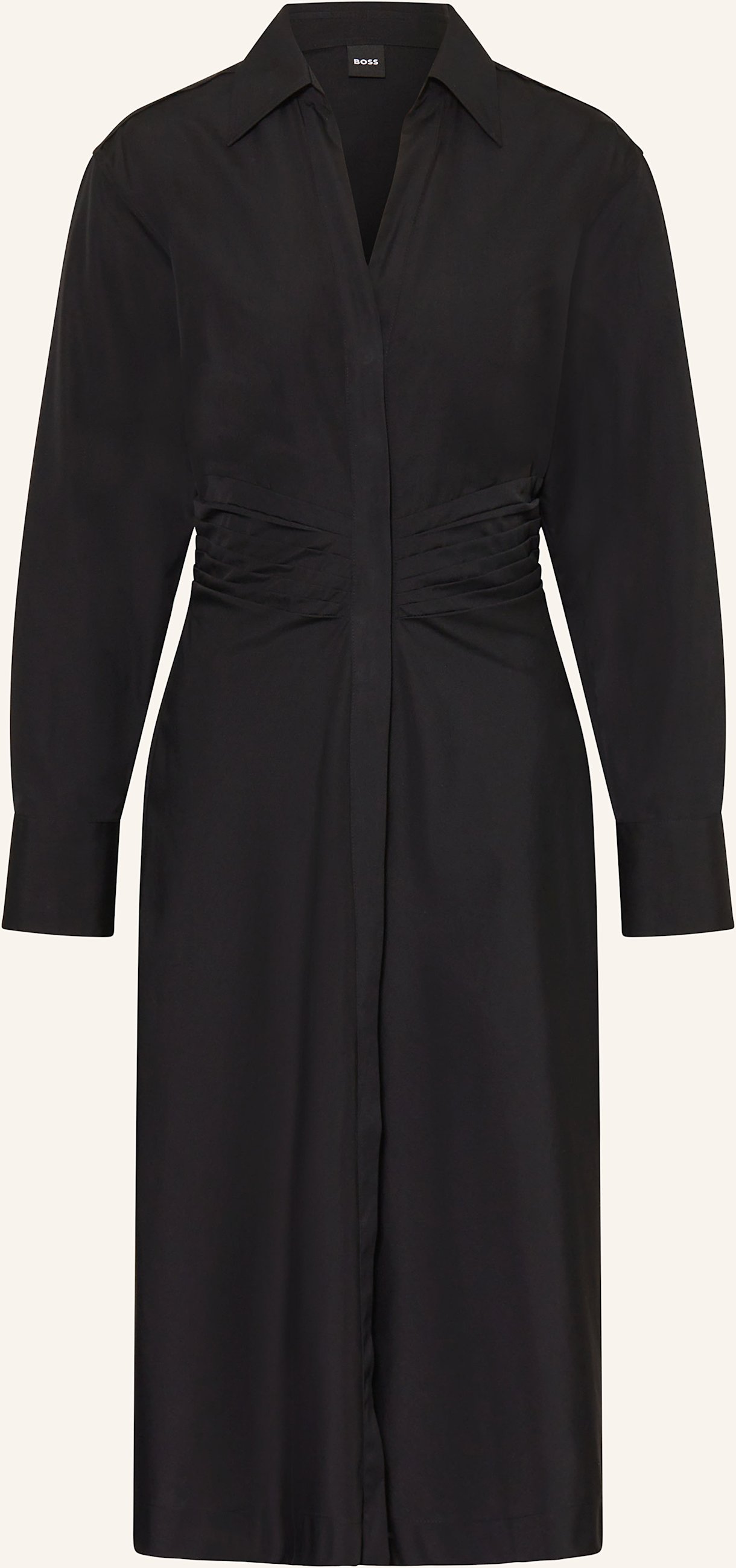 Boss Hemdblusenkleid Drepil schwarz