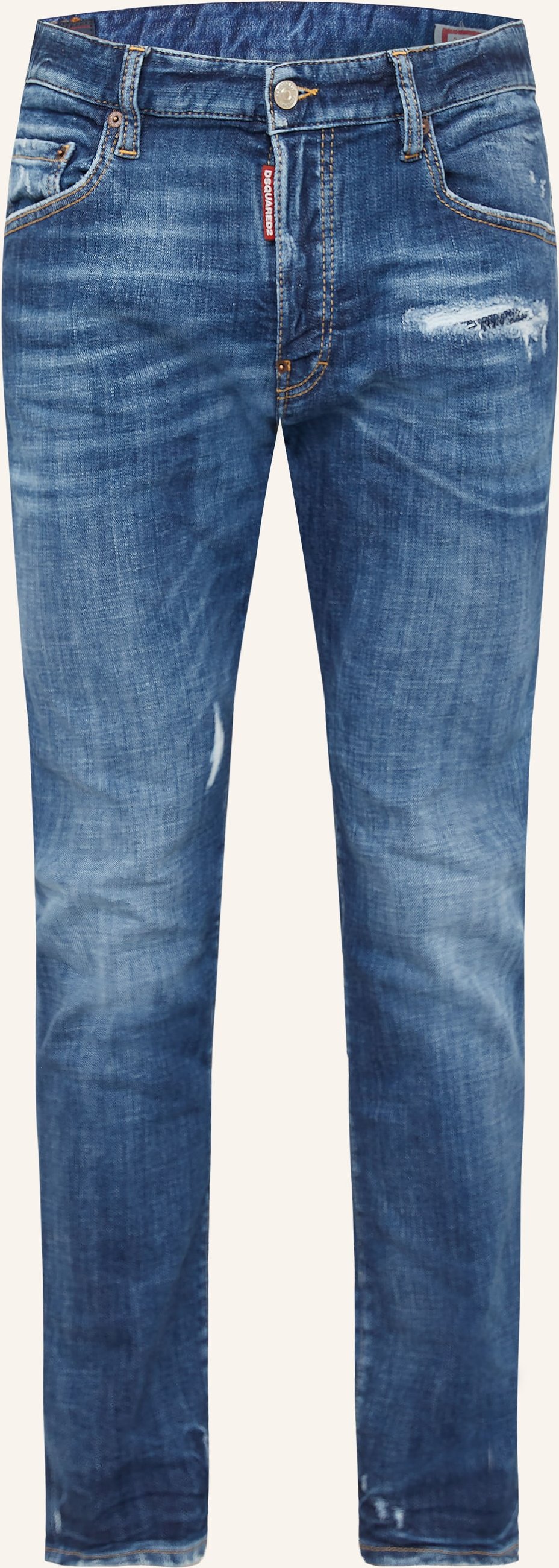 dsquared2 Destroyed Jeans Skater Slim Fit blau