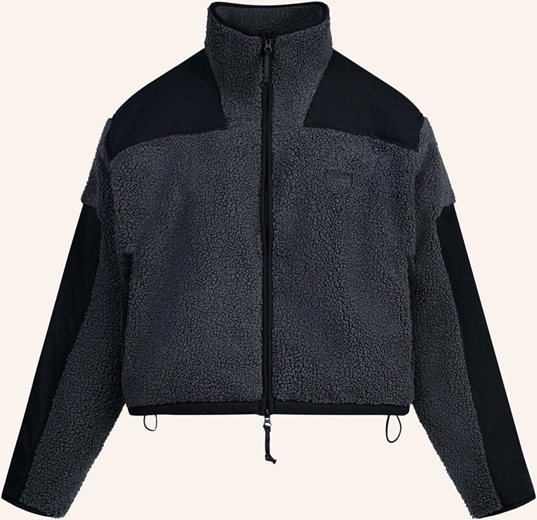 Skims Lounge-Fleecejacke Teddy grau