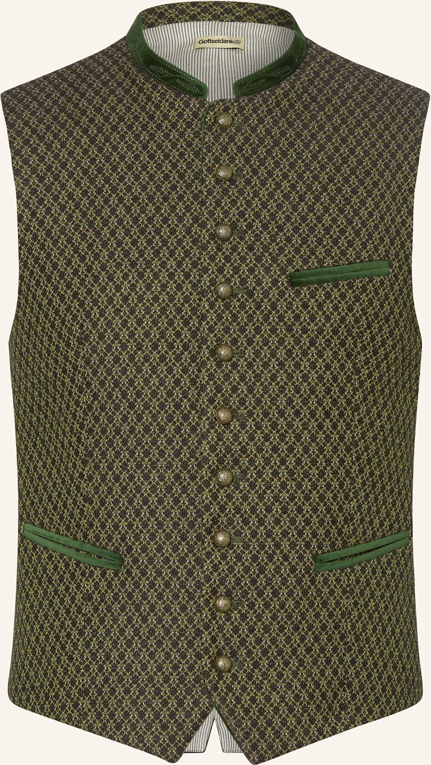 Gottseidank Trachtenweste Konstantin gruen