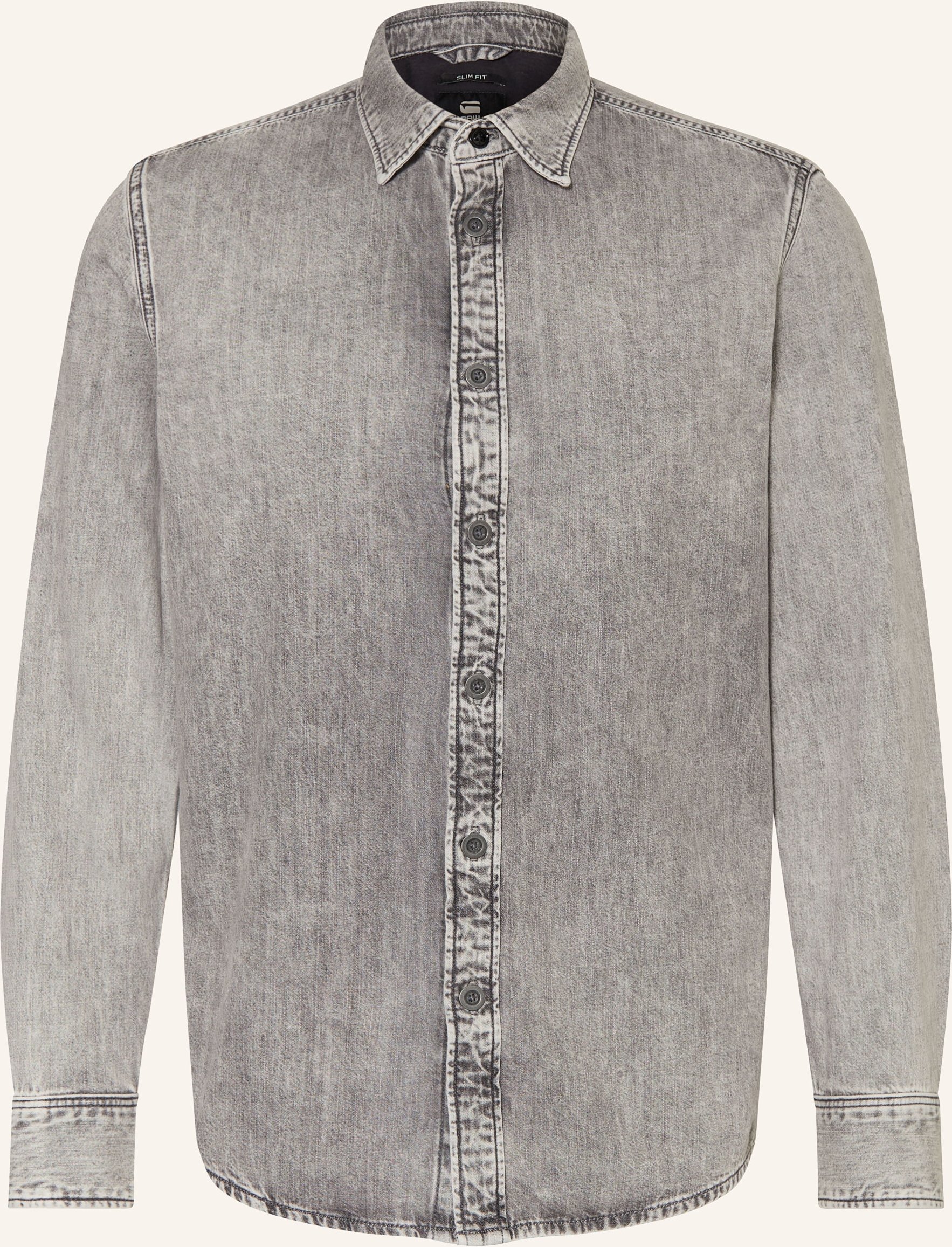 G-Star Jeanshemd Slim Fit grau
