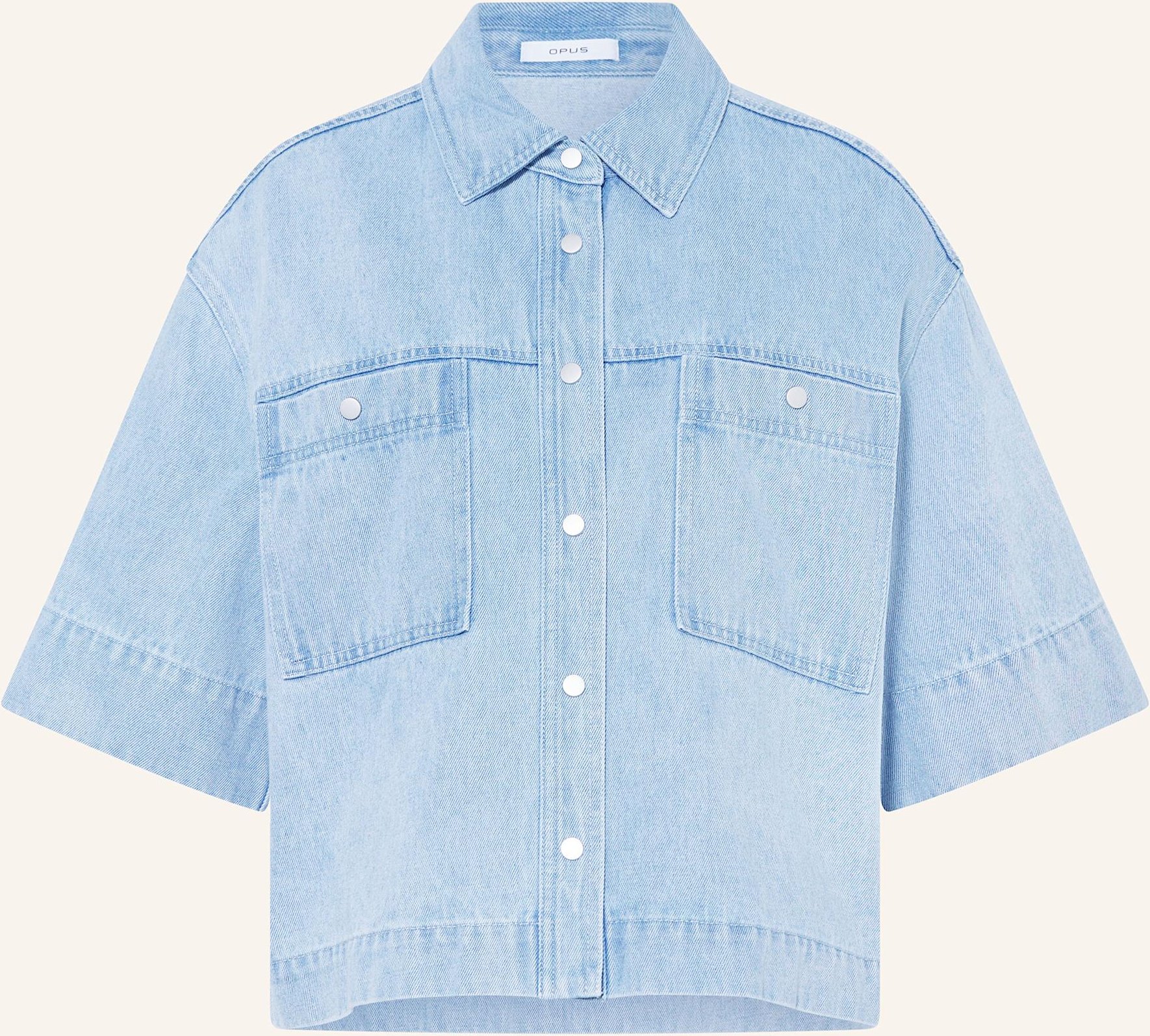 Opus Jeansbluse Ferlosa blau