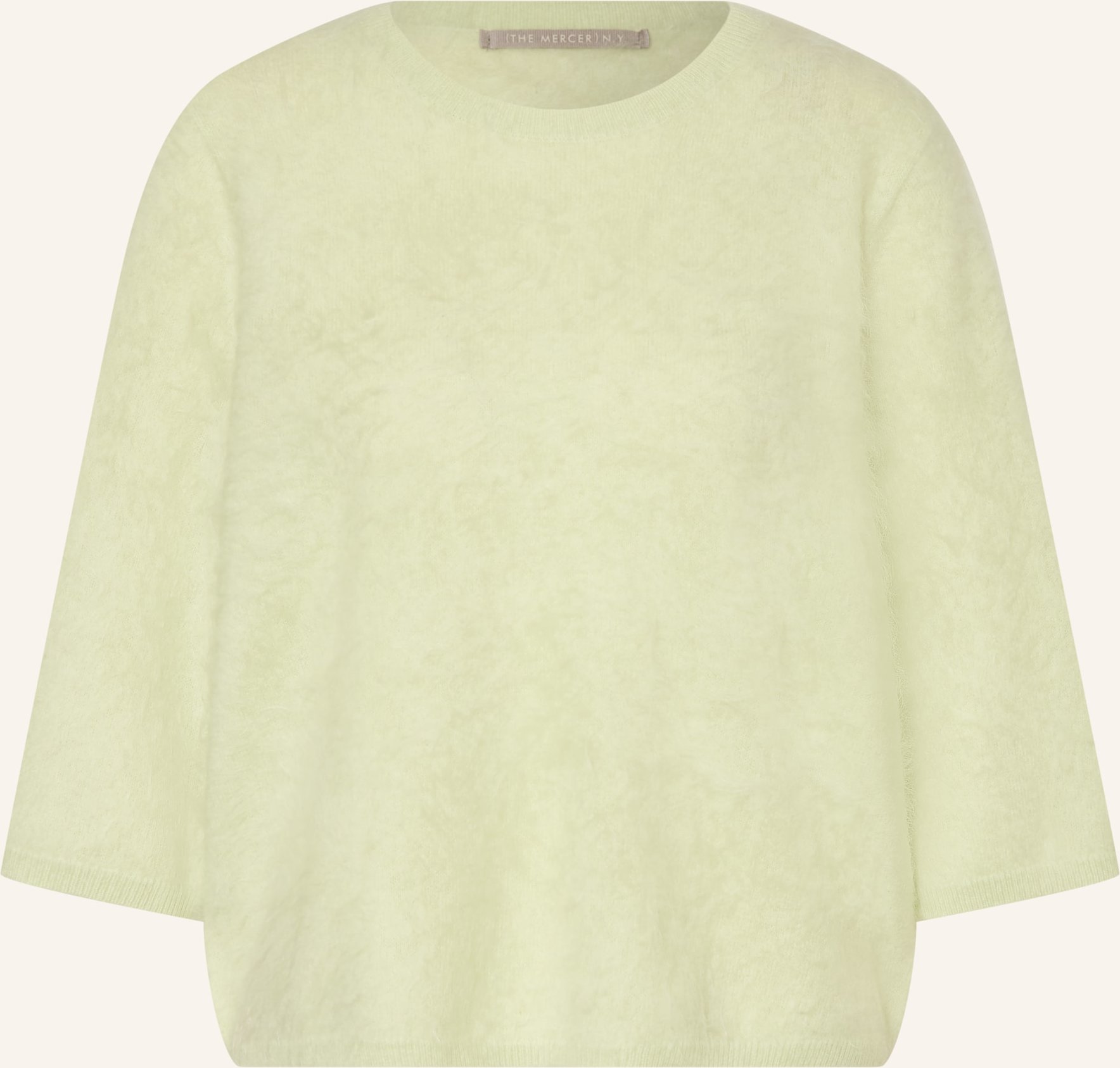(The Mercer) N.Y. Cashmere-Pullover Mit 3/4-Arm gruen