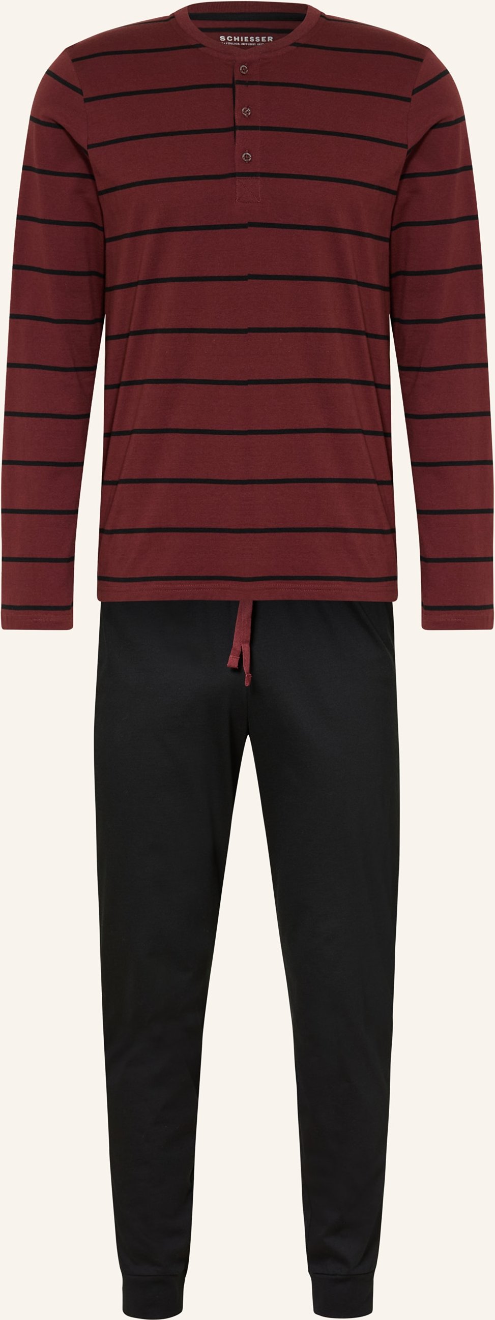 Schiesser Schlafanzug Casual Nightwear rot