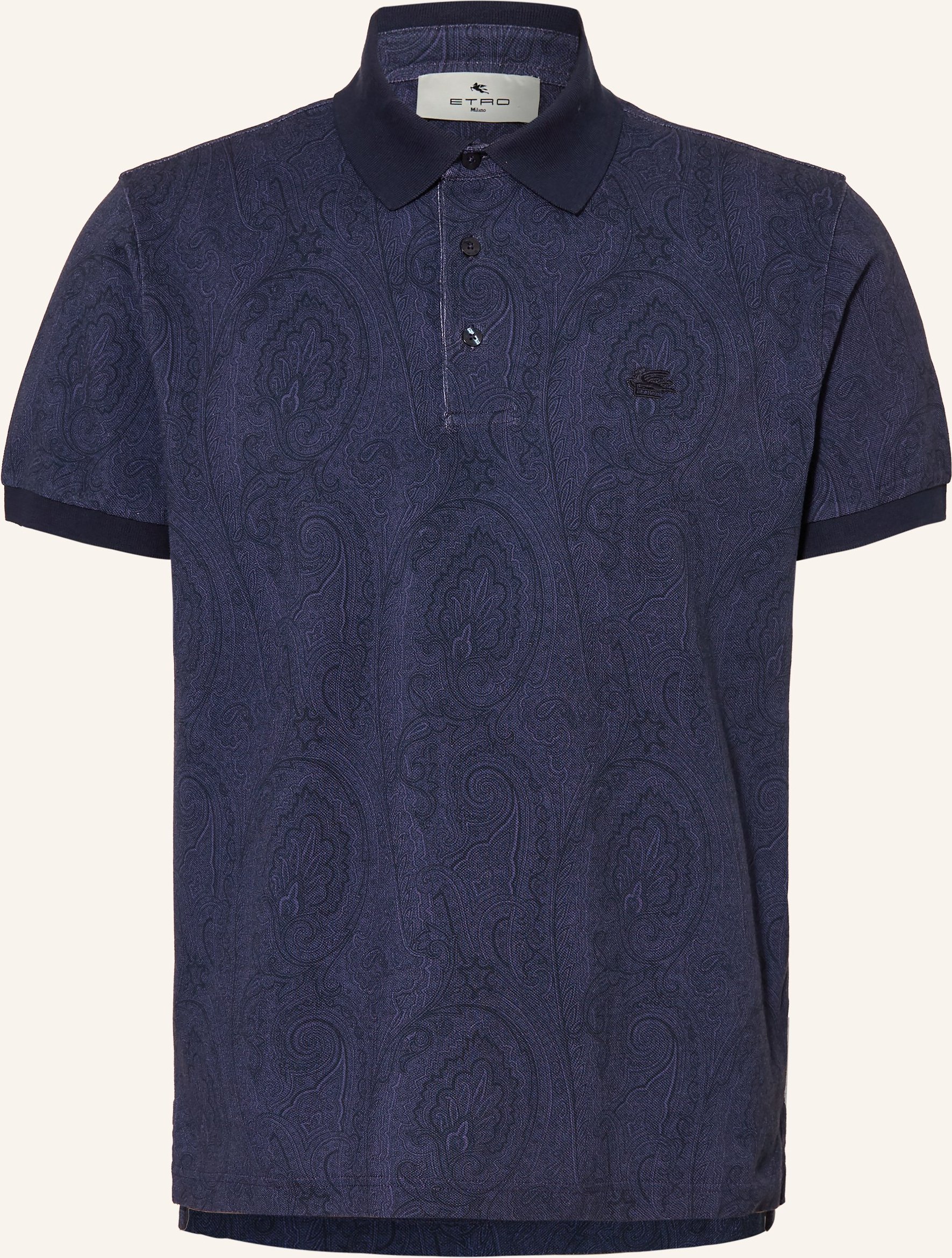 Etro Piqué-Poloshirt blau
