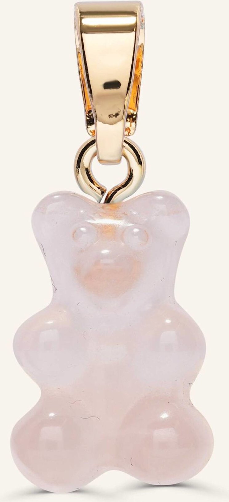 Crystal Haze Anhänger Crytstal Nostalgia Bear Rose Quartz By Glambou gold