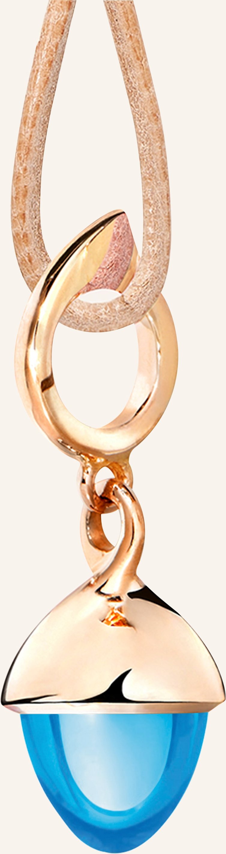 Tamara Comolli Anhänger Pendant Mikado Flamenco Swiss Topaz Aus 18 Karat Roségold Mit Swiss Topas rosegold