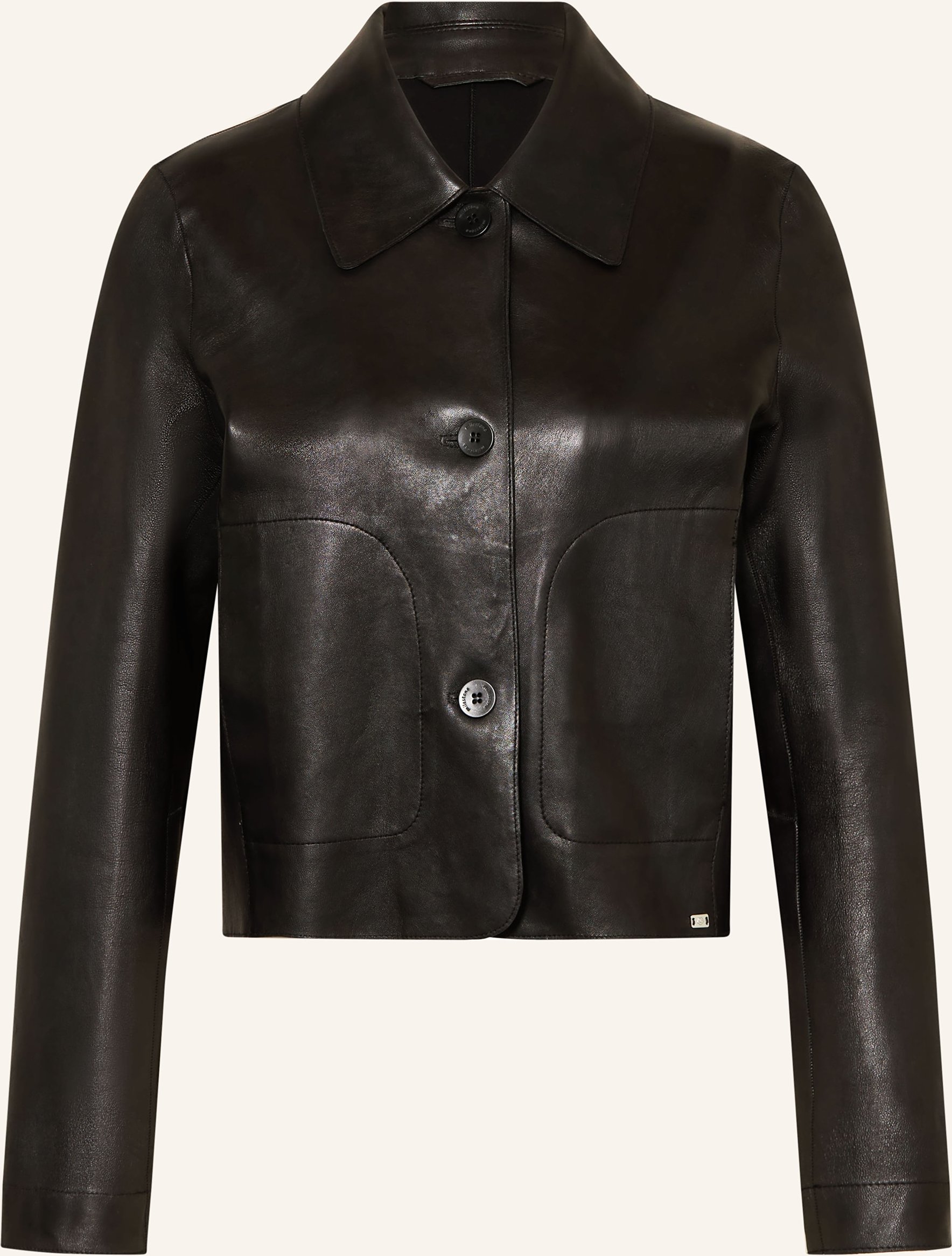 Milestone Lederjacke Mscanna schwarz