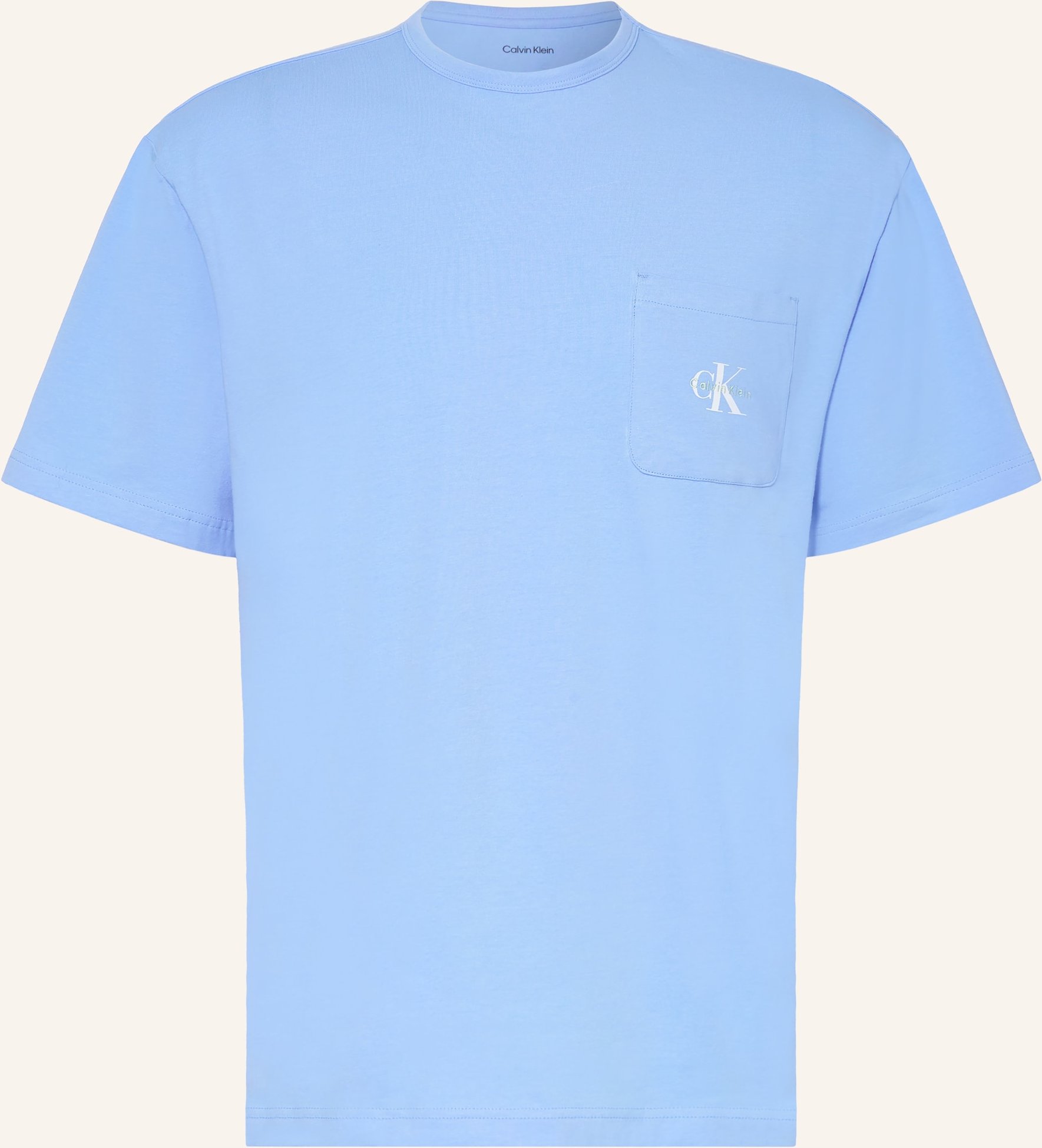 Calvin Klein Schlafshirt Monogram blau