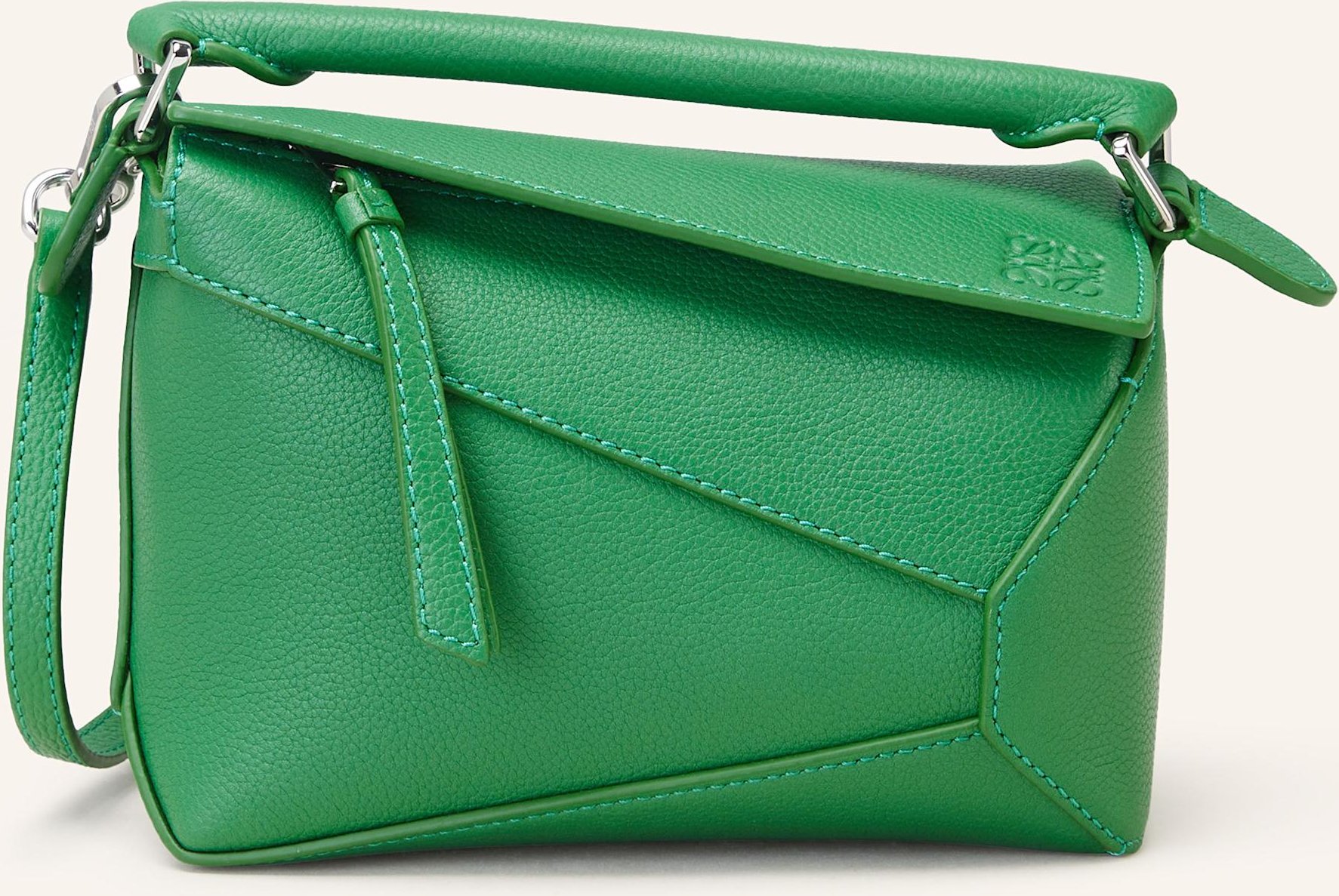 Thumbnail - Loewe Handtasche Puzzle Edge Mini gruen