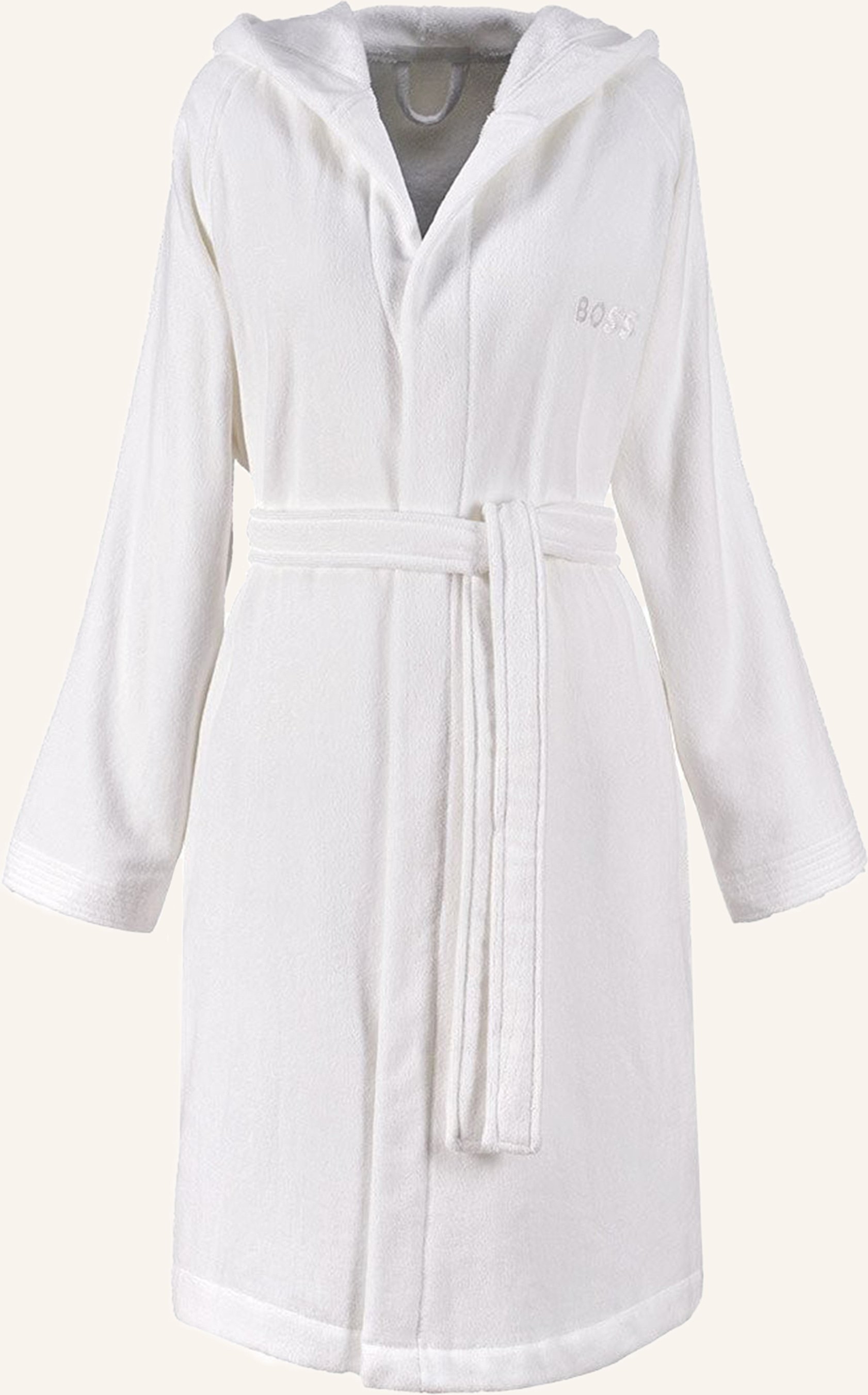 Boss Bademantel Plain weiss