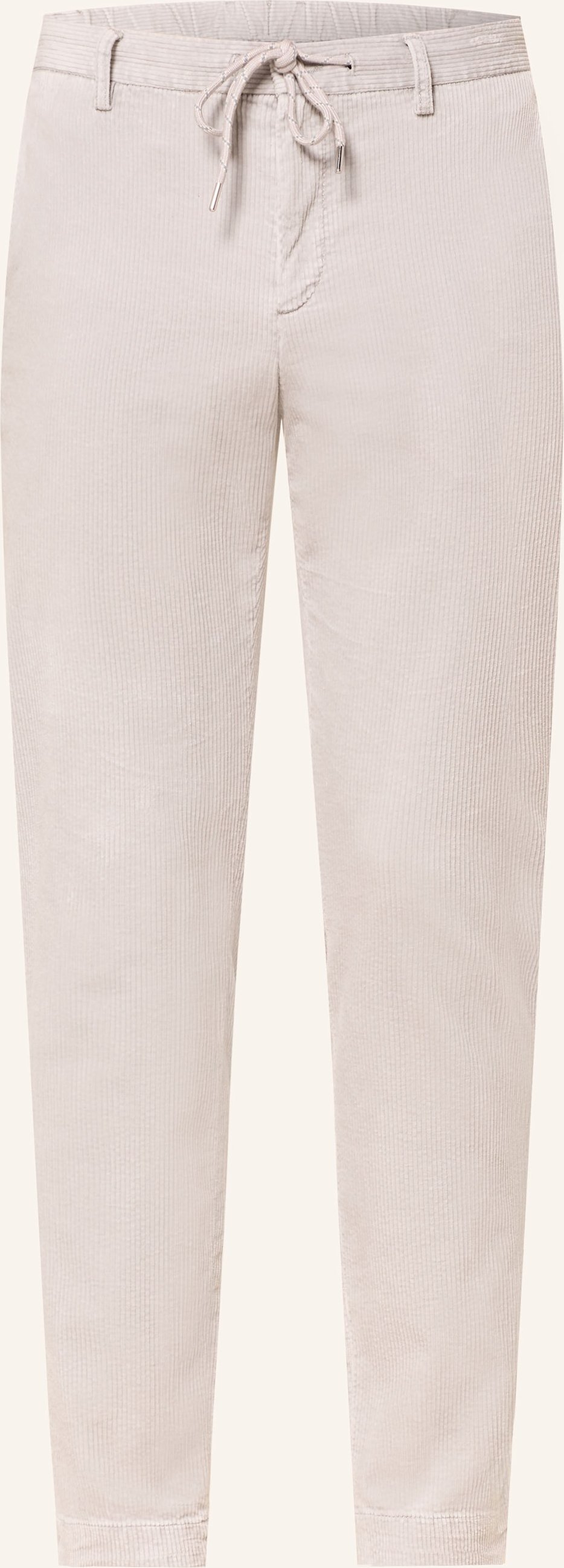 Alberto Cordhose Jump Im Jogging-Stil Slim Fit grau