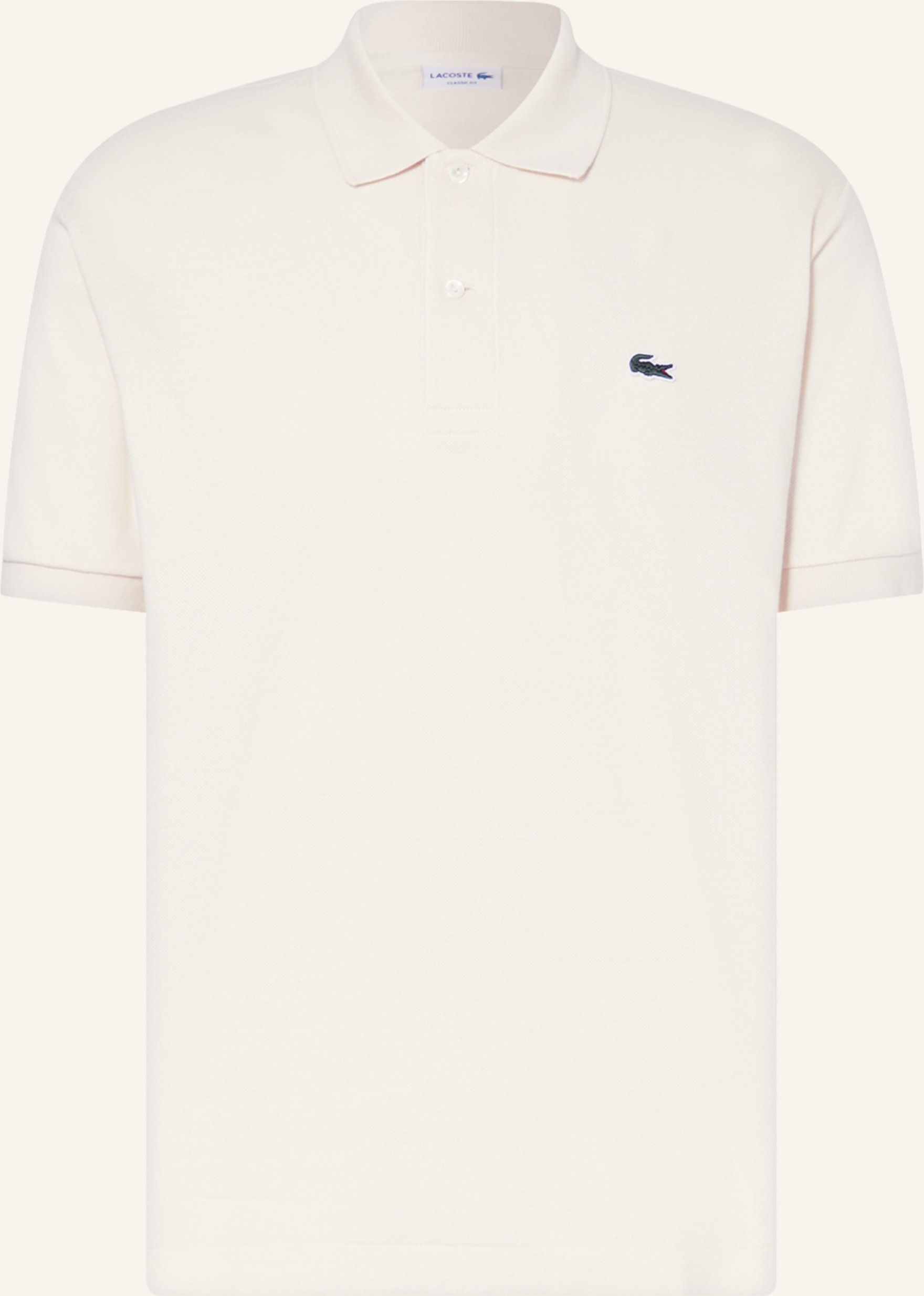 Lacoste Piqué-Poloshirt Classic Fit weiss