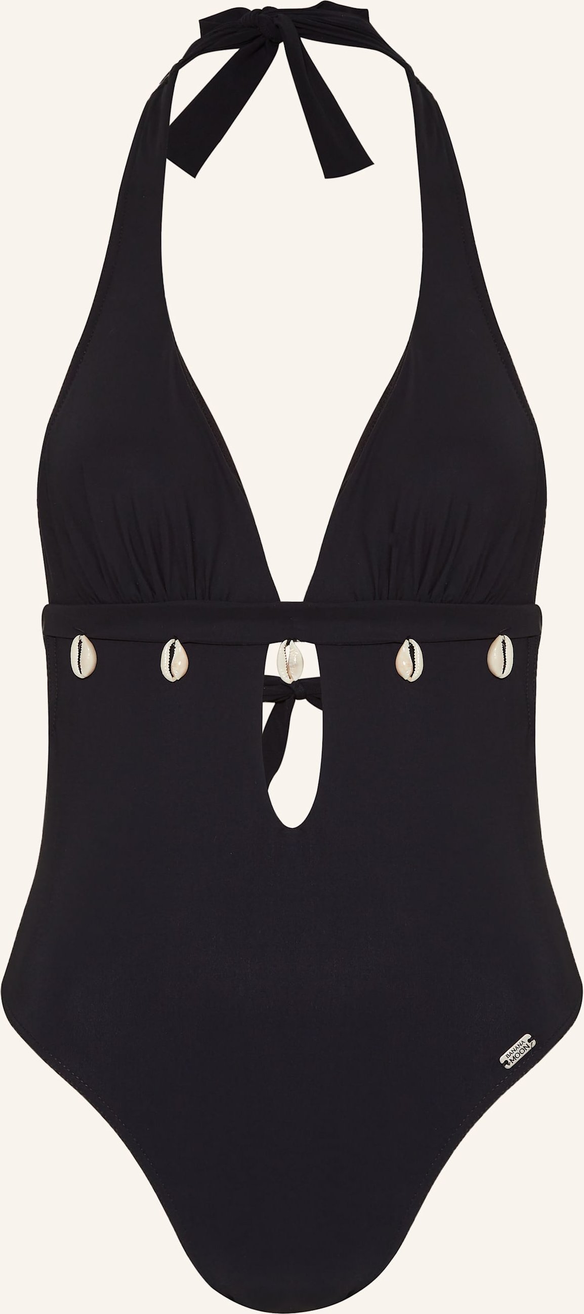 Banana Moon Neckholder-Badeanzug  Shellina Black schwarz
