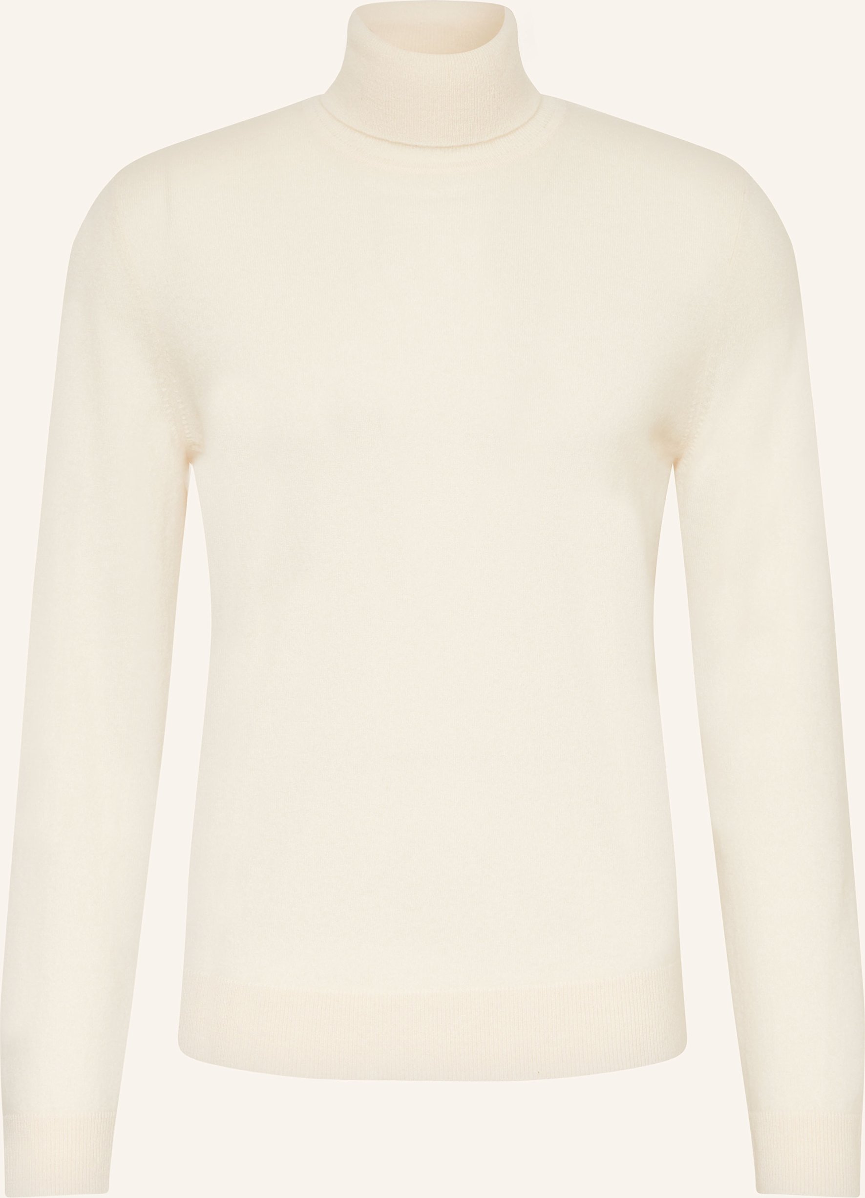 Boss Rollkragenpullover Emio Aus Cashmere weiss