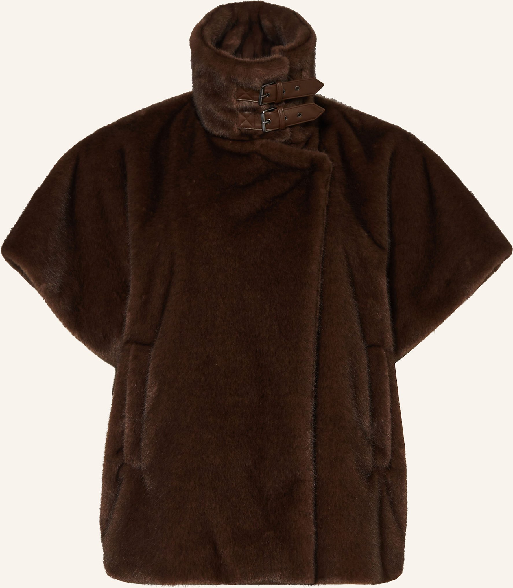 Marina Rinaldi Kunstpelz-Cape Zenit braun