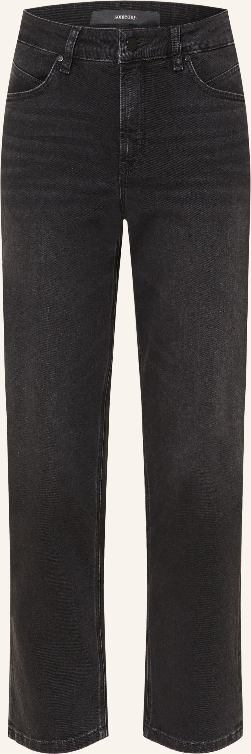 Someday Straight Jeans Carie schwarz