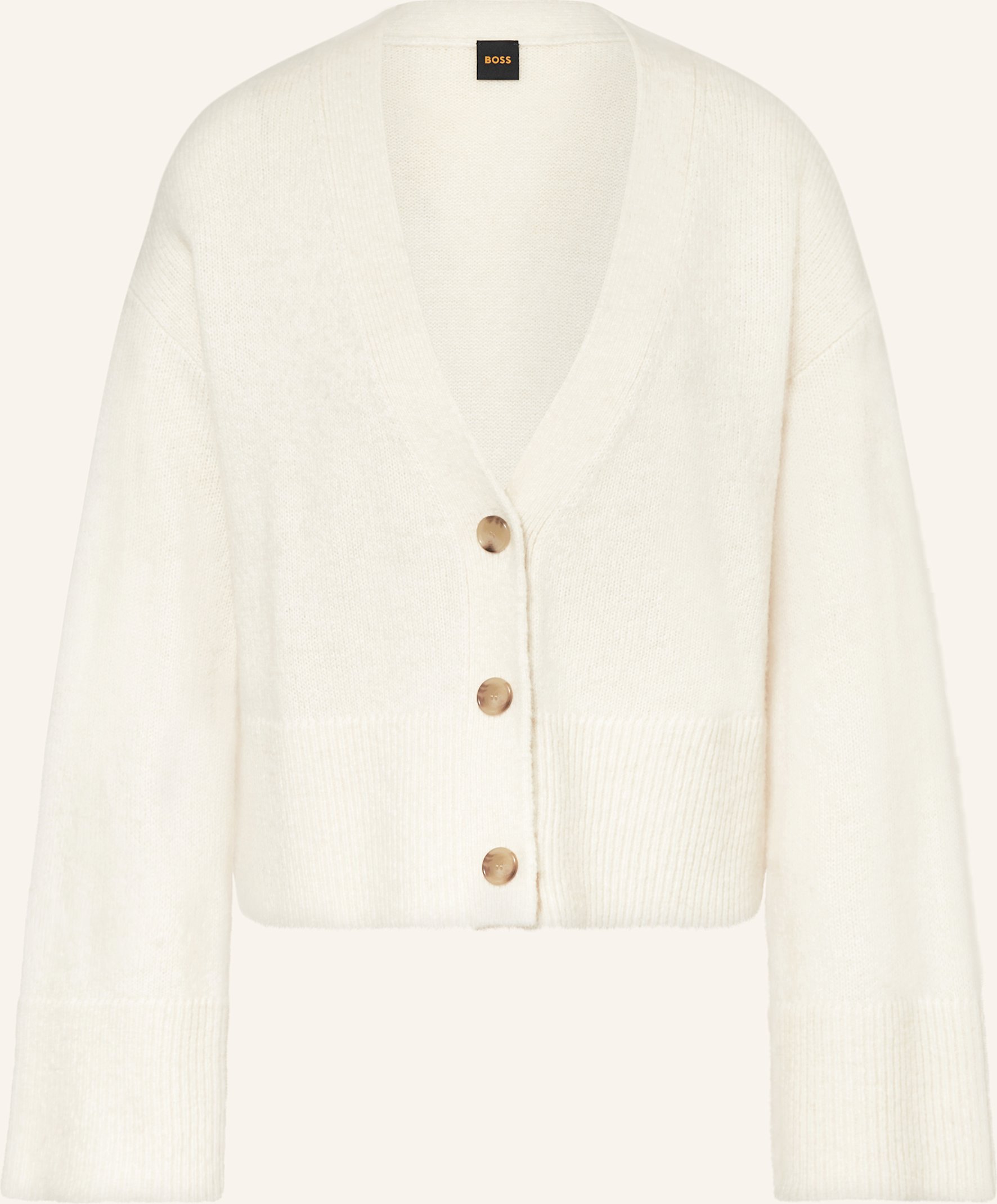 Boss Strickjacke Fondina weiss