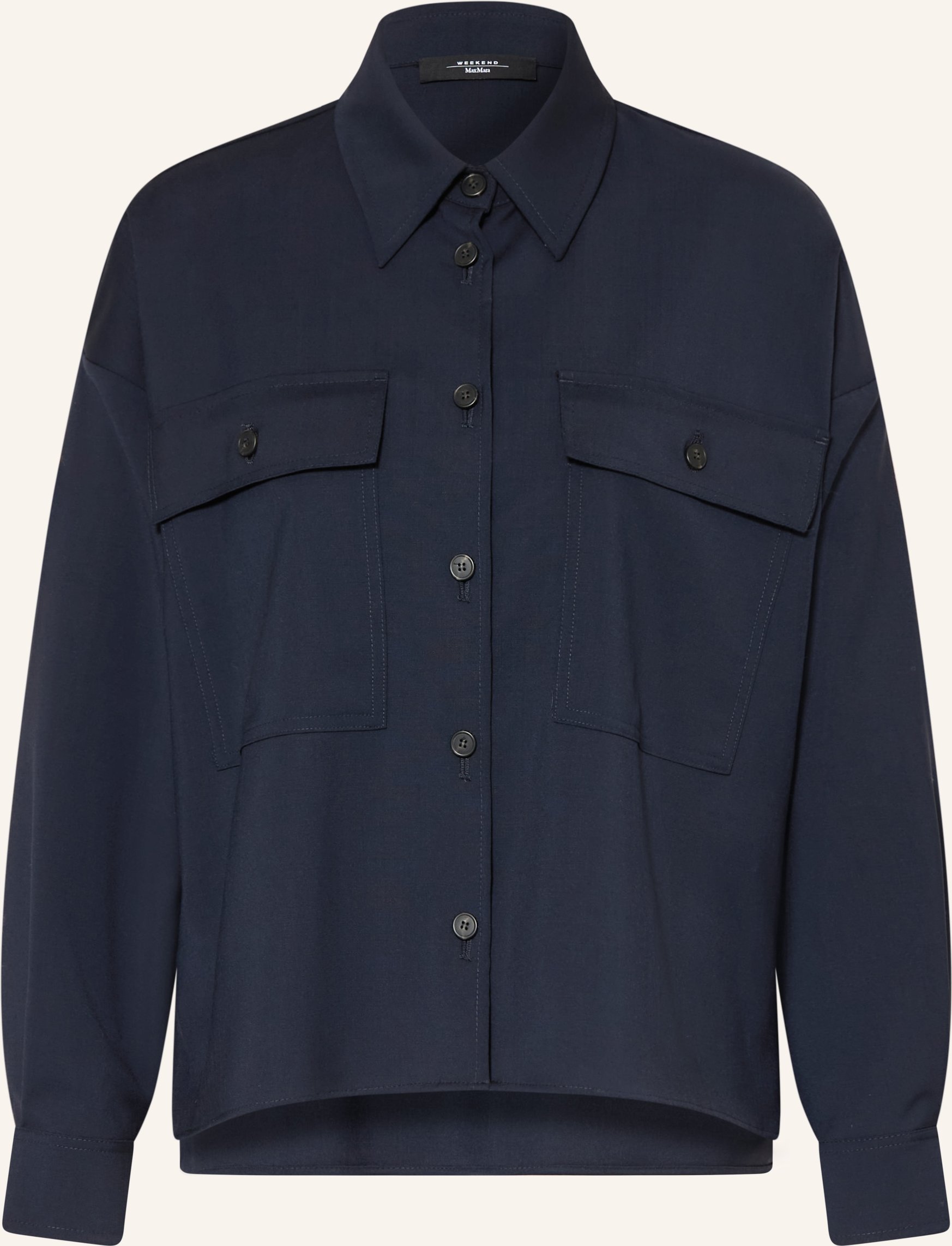 Weekend Max Mara Hemdbluse Mulino blau