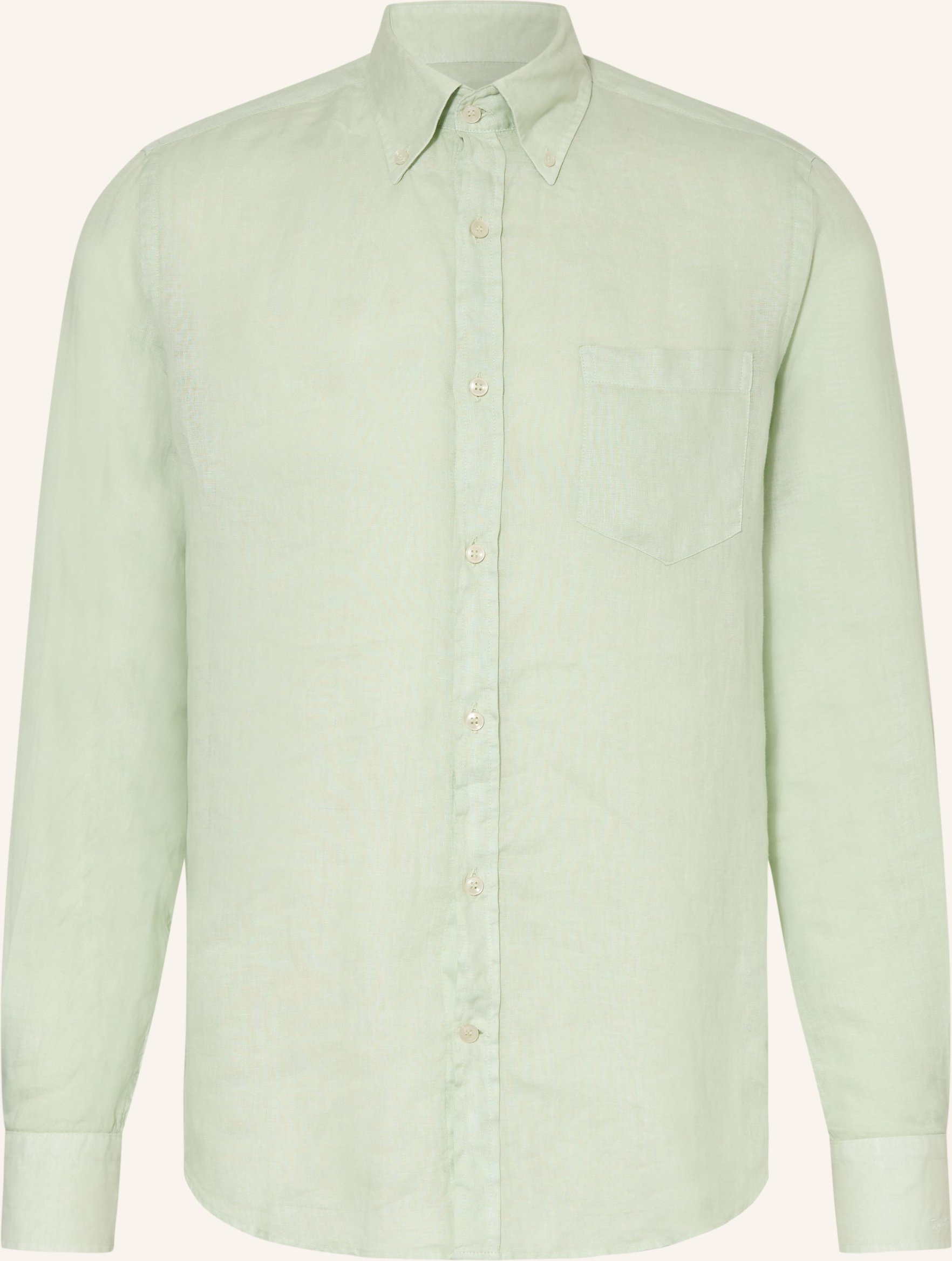 Paul & Shark Leinenhemd Regular Fit gruen