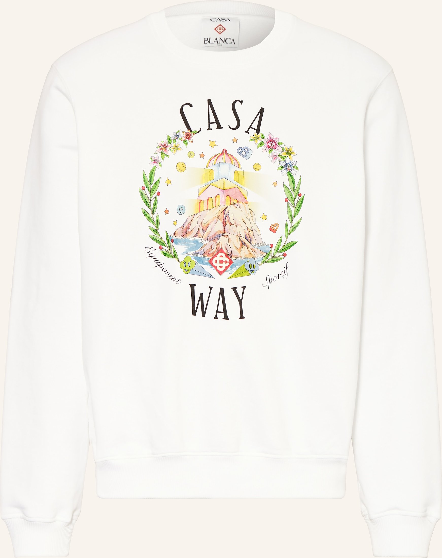 Casablanca Sweatshirt Casa Way weiss