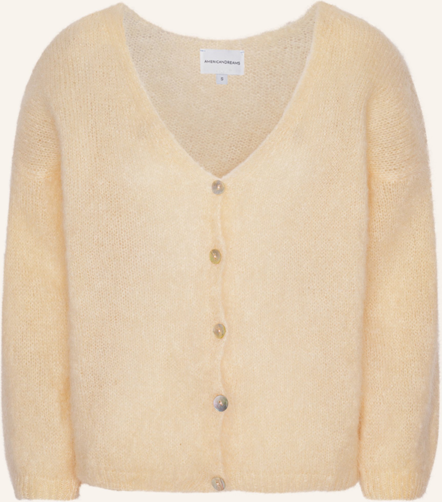 Americandreams Strickjacke Cornelia gelb