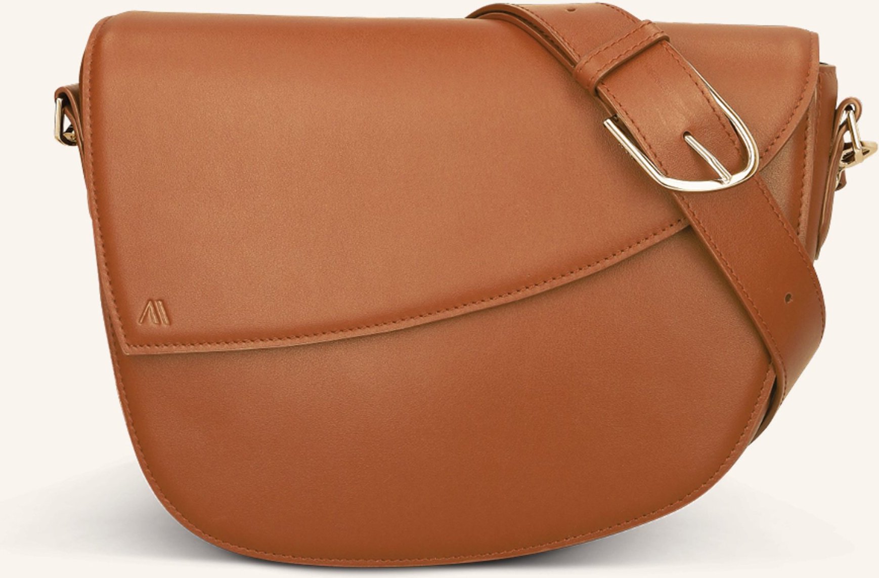 Kaai Umhängetasche Rebel Saddle braun