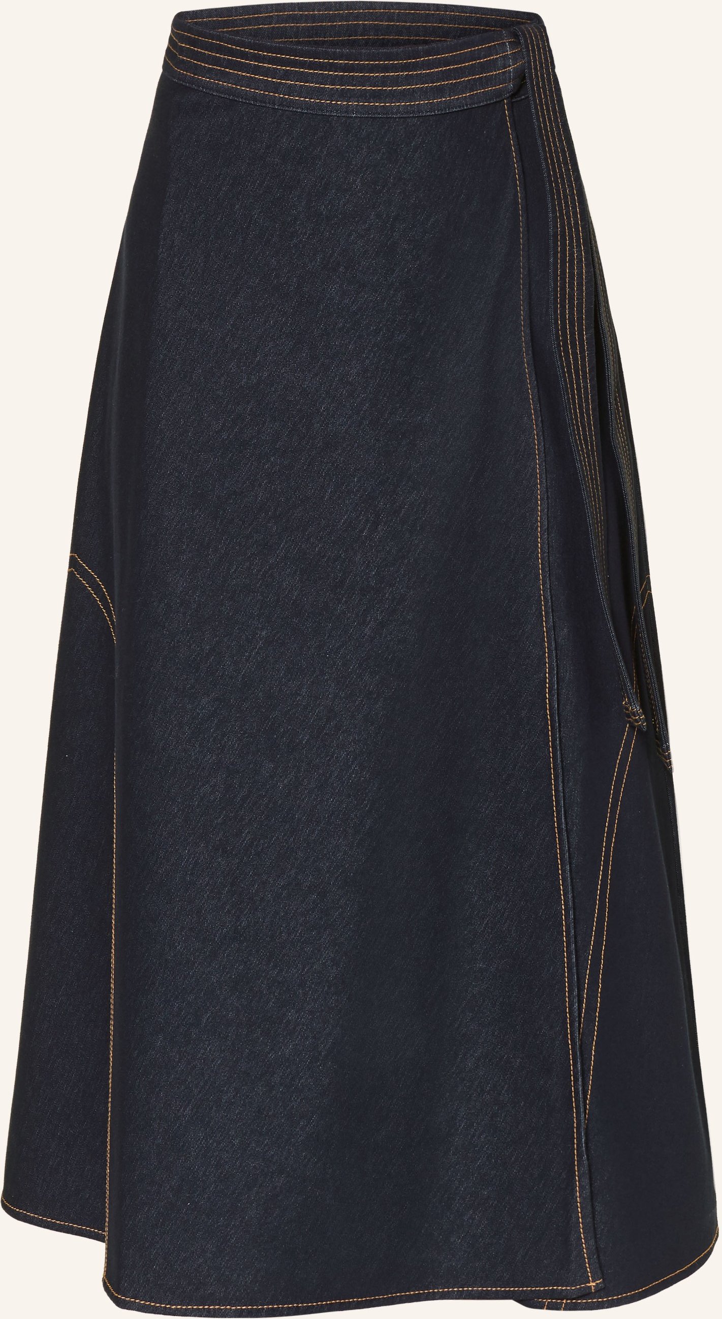 Mm By Max Mara Jeansrock Rane In Wickeloptik blau