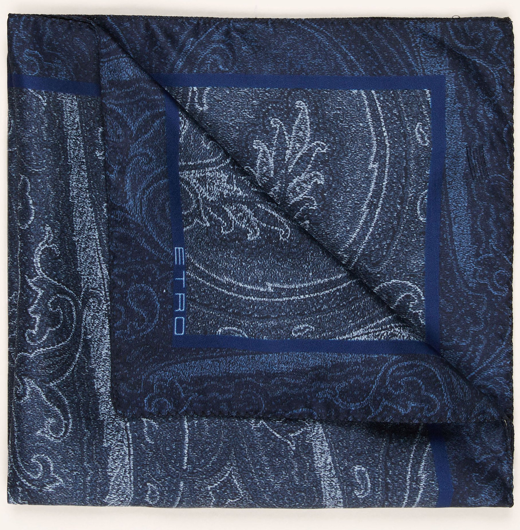 Etro Einstecktuch grau