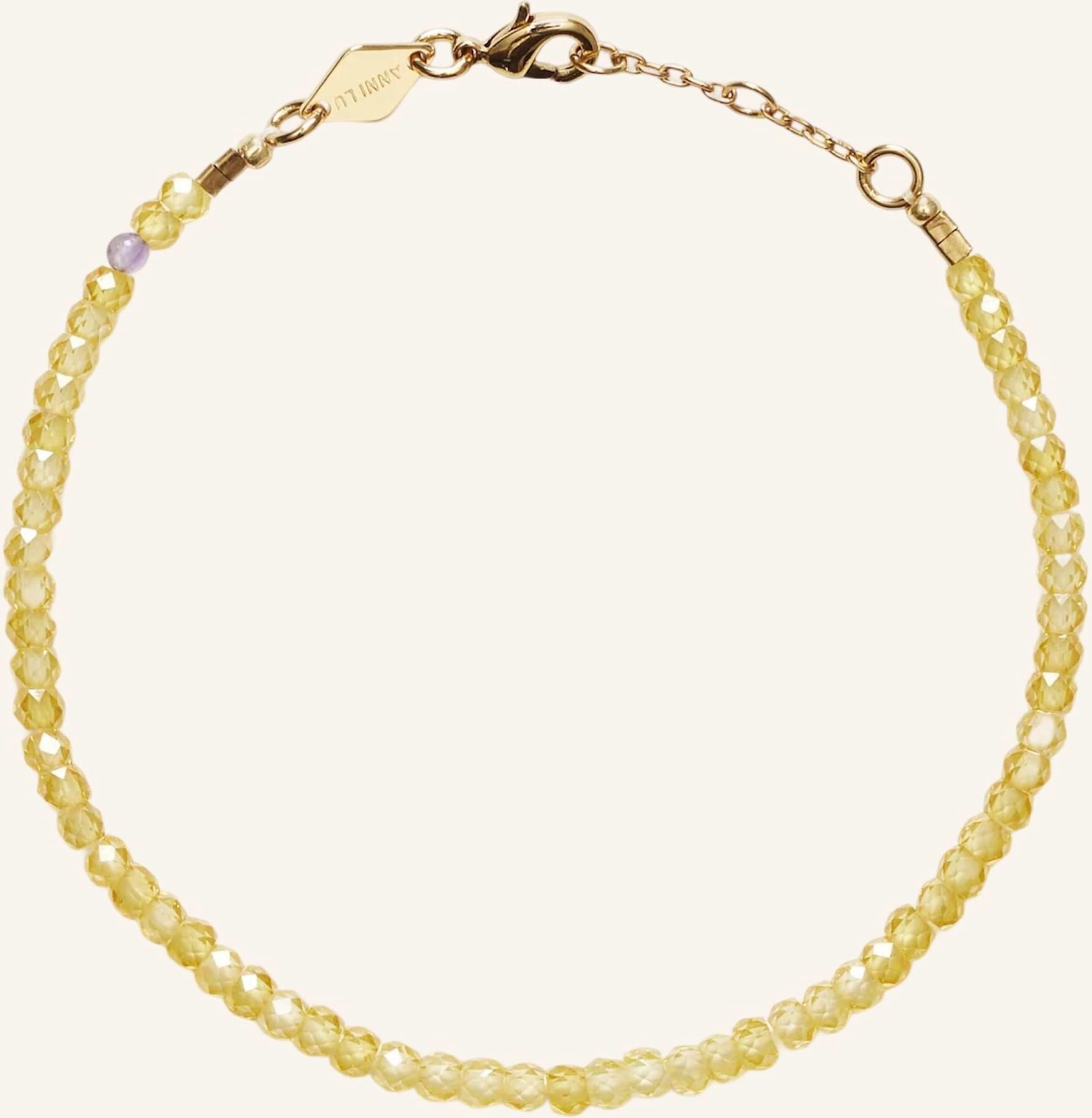 Anni Lu Armband Tan Line Citrus By Glambou gold