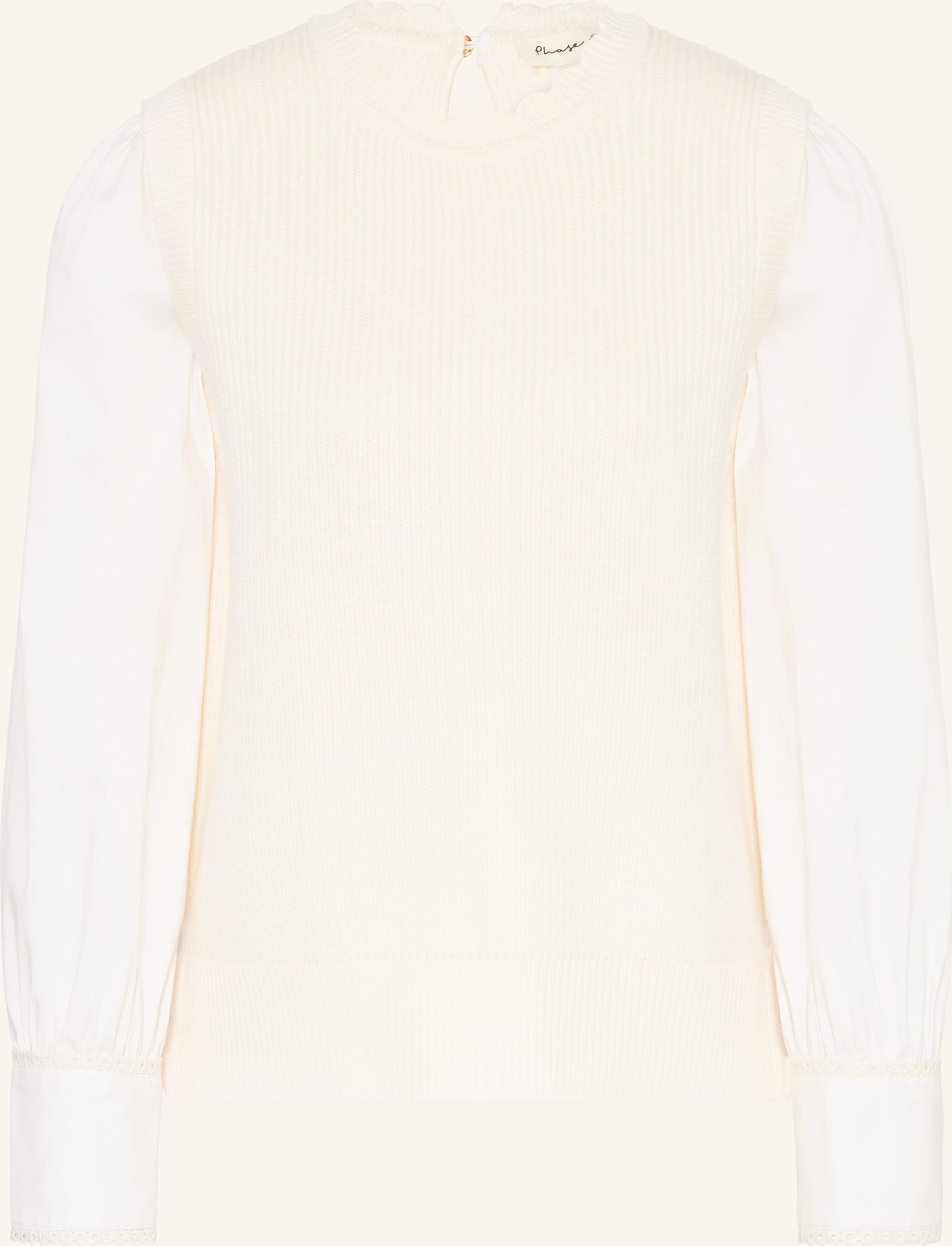 Phase Eight Blusenshirt Fleur Im Materialmix weiss