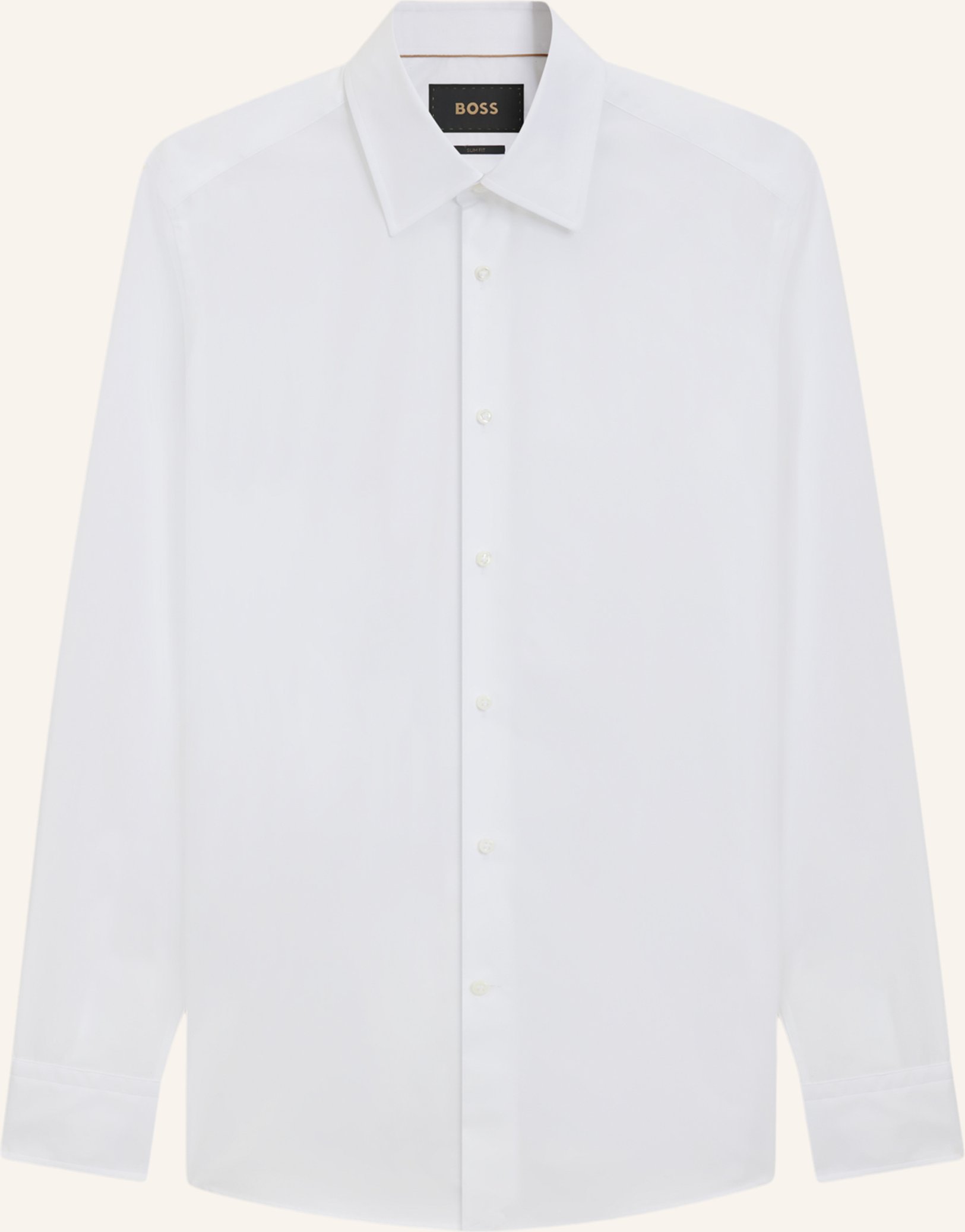 Boss Business Hemd L-Hays-Kent-c1-243 Slim Fit weiss