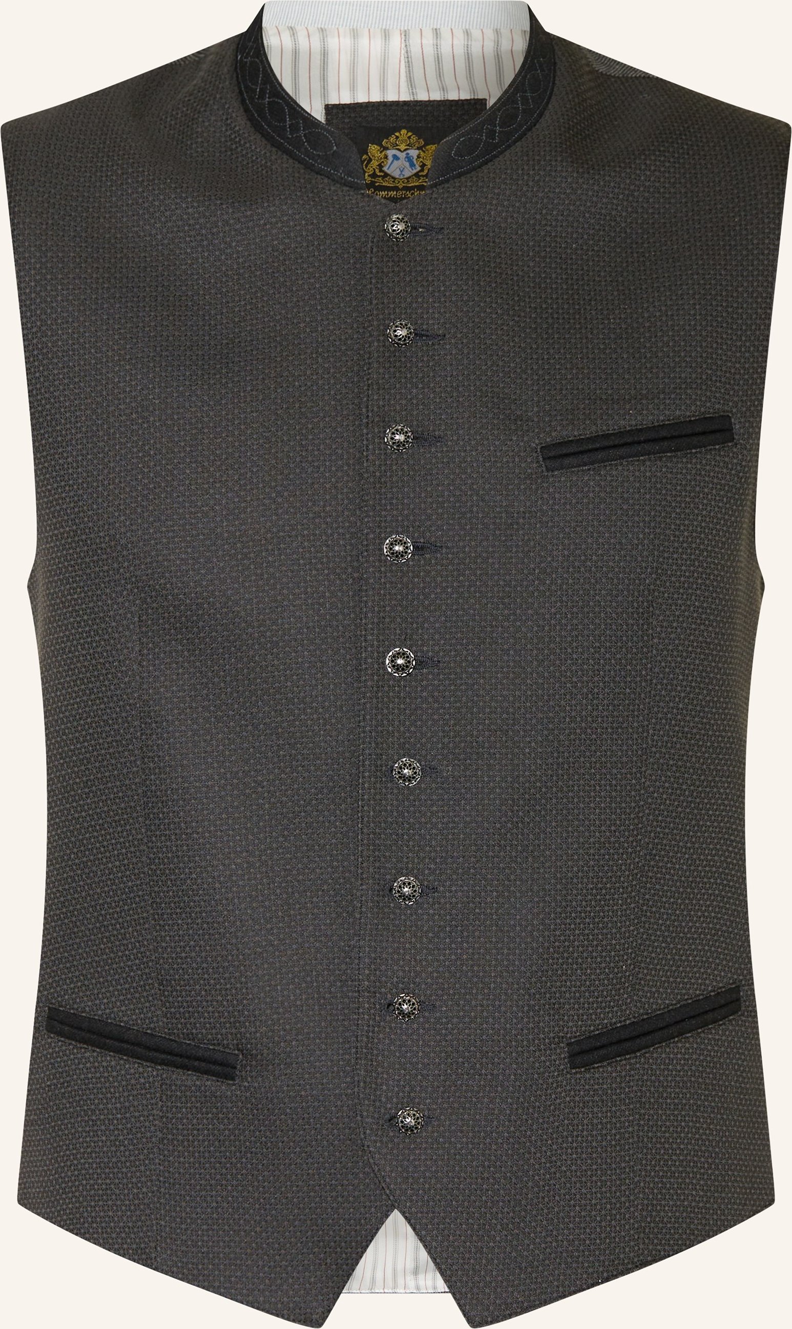 Thumbnail - Hammerschmid Trachtenweste Mirko Slim Fit schwarz