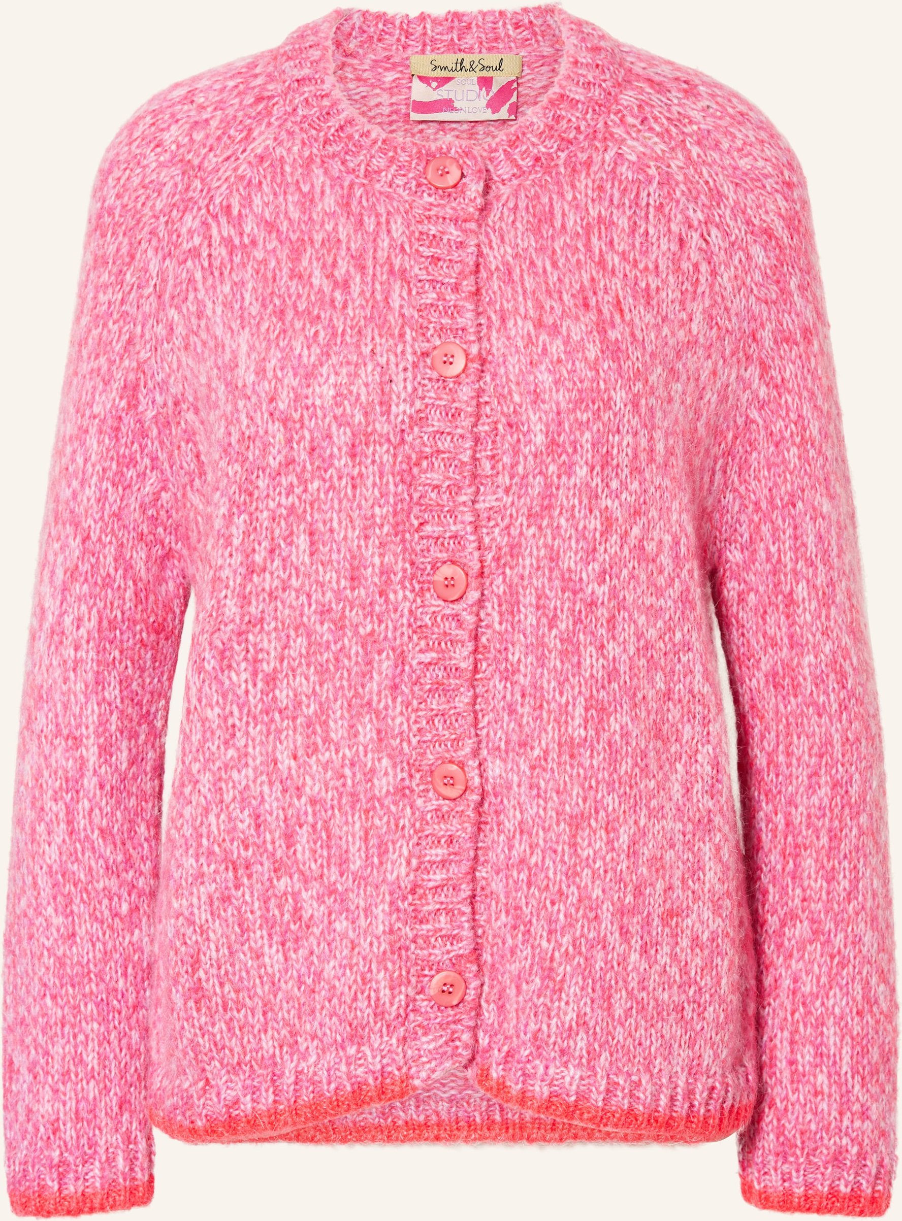 Smith & Soul Strickjacke Mit Mohair lila