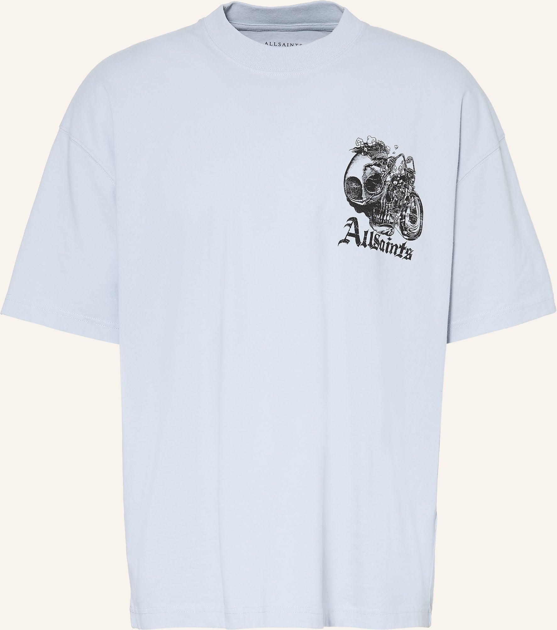 Allsaints Oversized-Shirt Panhead blau