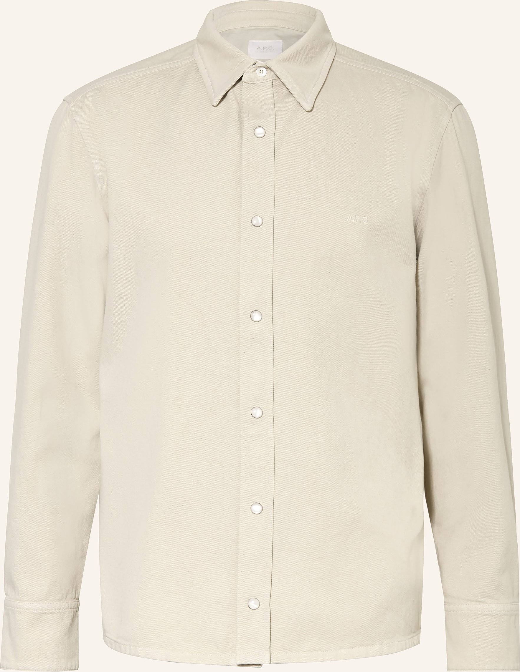 A.P.C. Hemd Comfort Fit beige