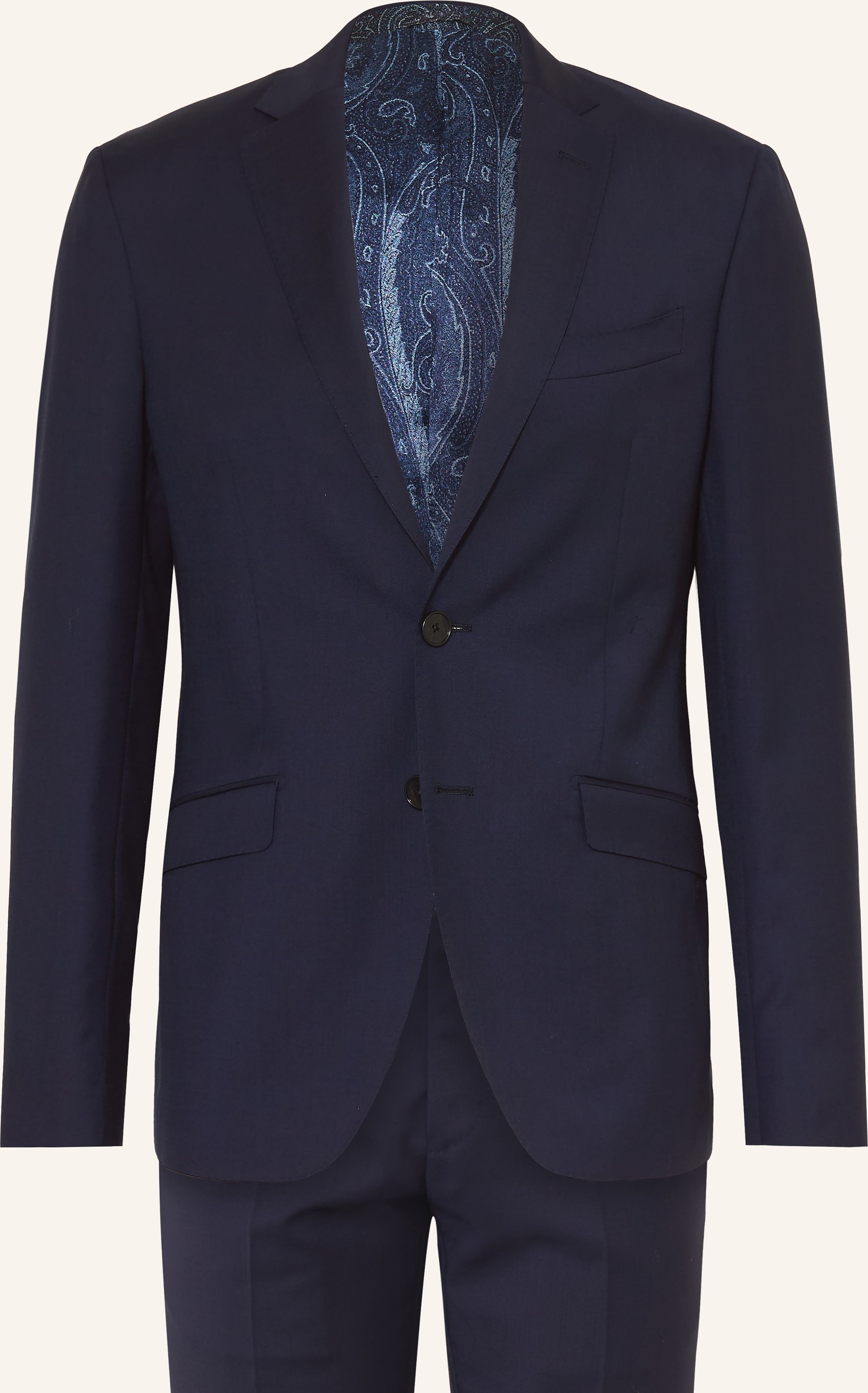 Etro Anzug Extra Slim Fit blau